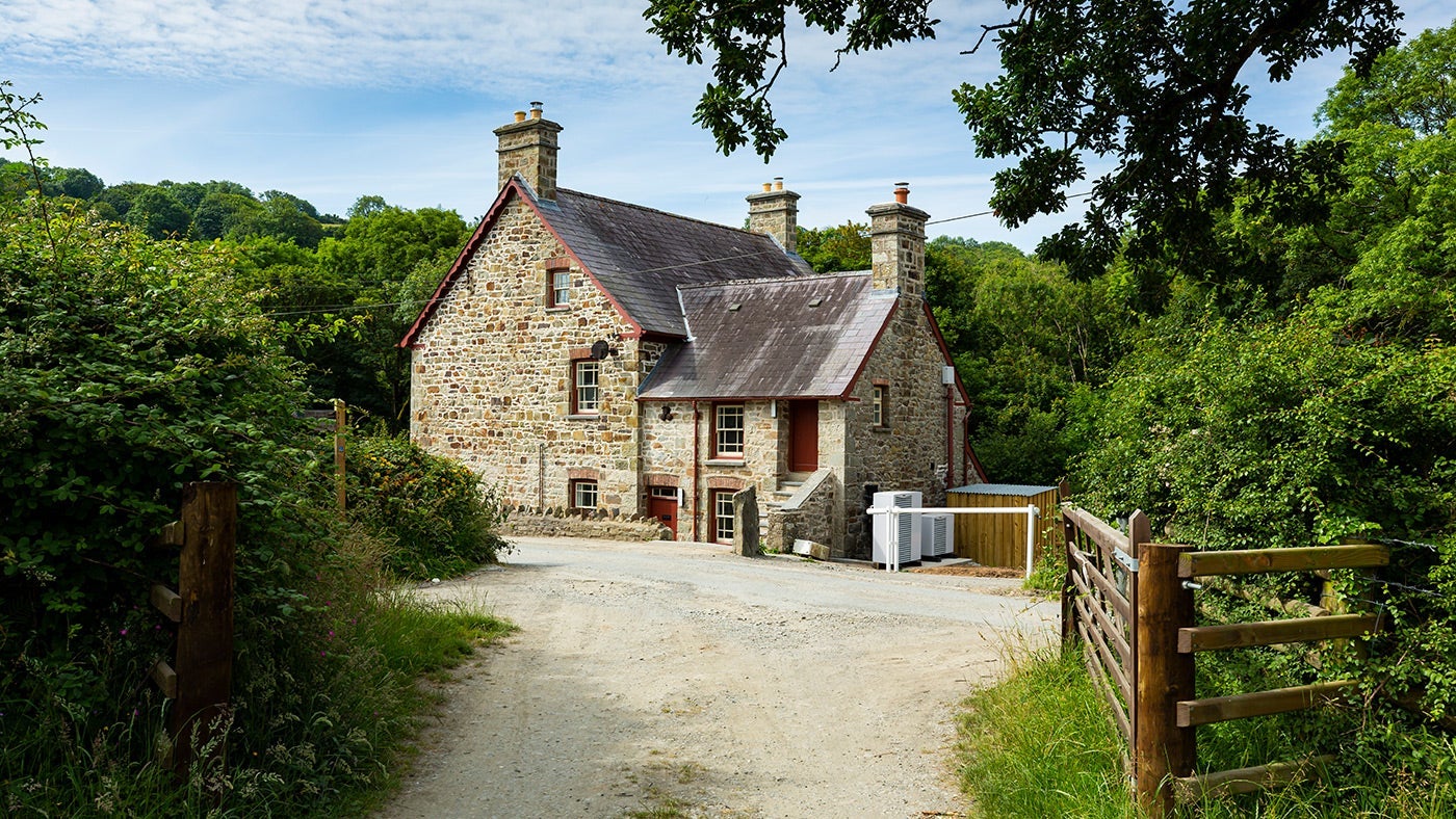 The exterior of Penbryn Cottage, Llandysul