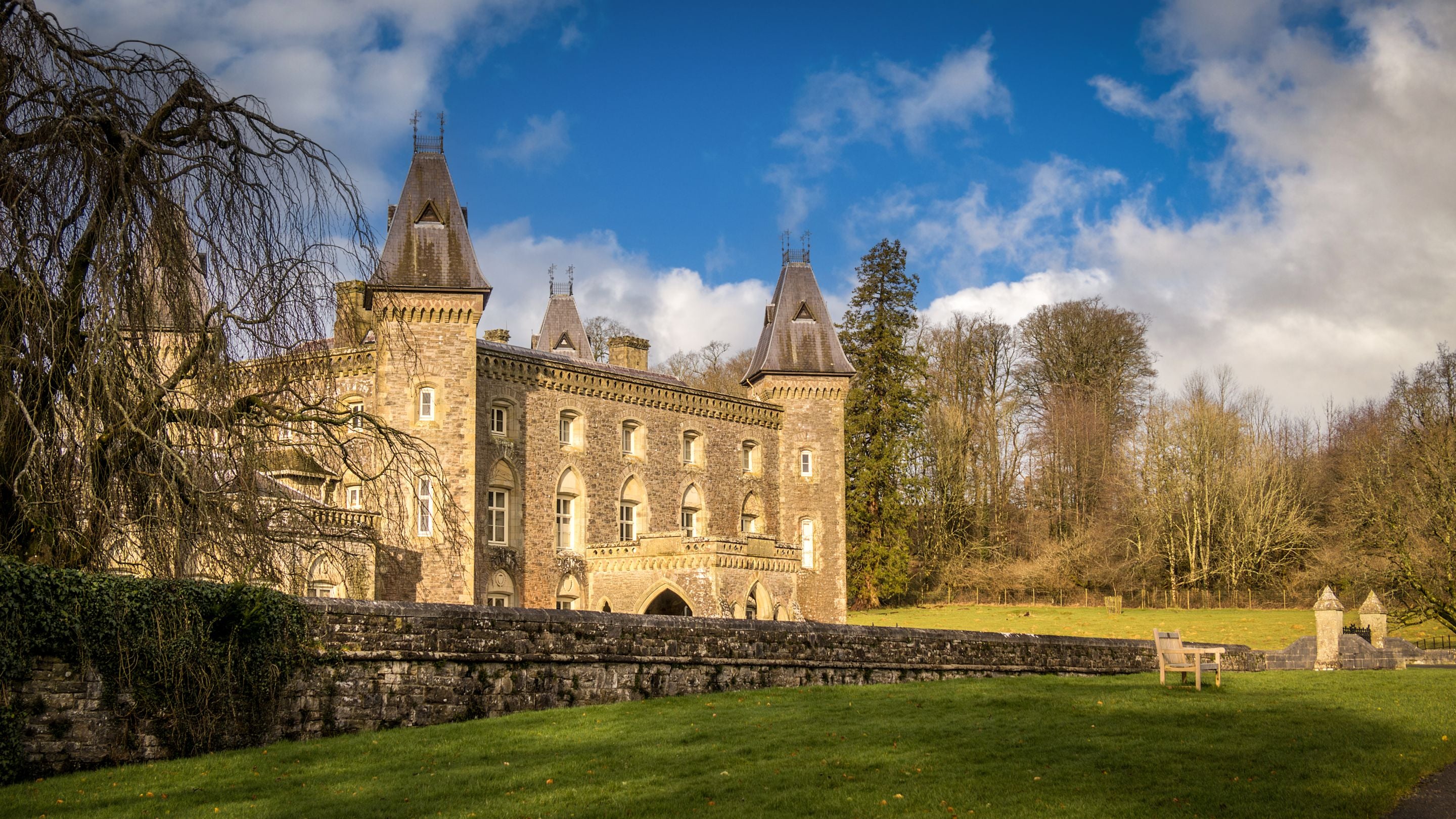 Dinefwr Newton House in winter, Carmarthenshire