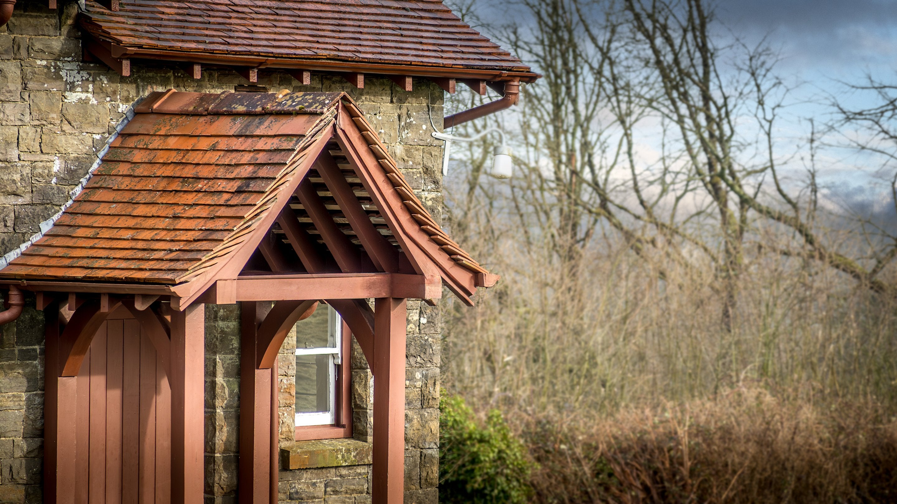 The front door of Penparc, Carmarthenshire