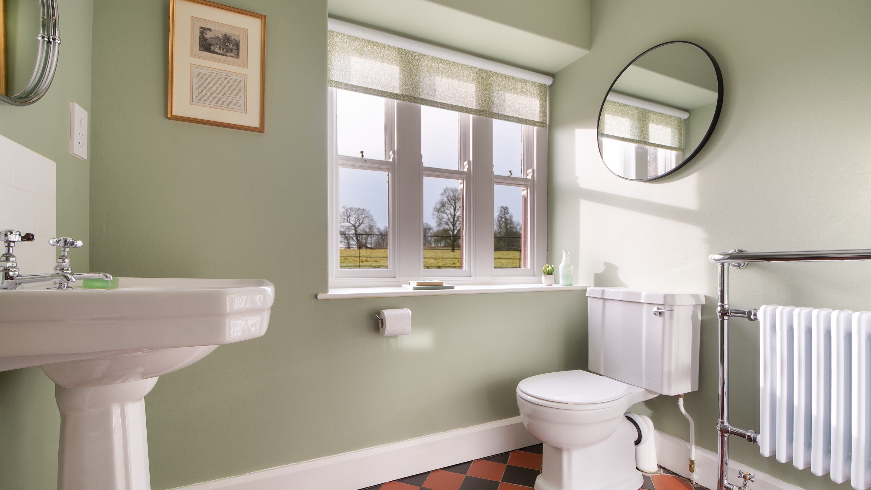 The ground-floor shower room at Penparc, Carmarthenshire