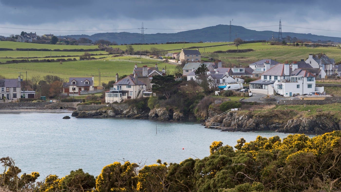 The nearby views at Penrhyn Mawr, Anglesey