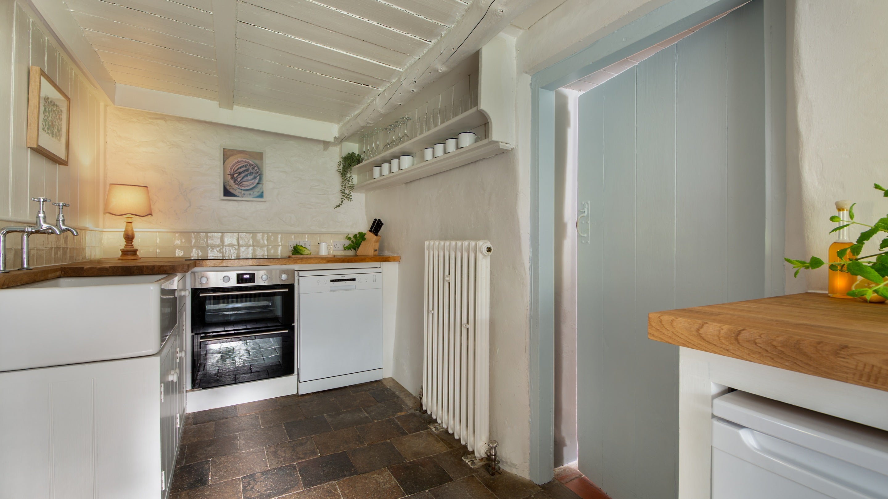 Part of the kitchen at Pontbrenmydyr, Ceredigion