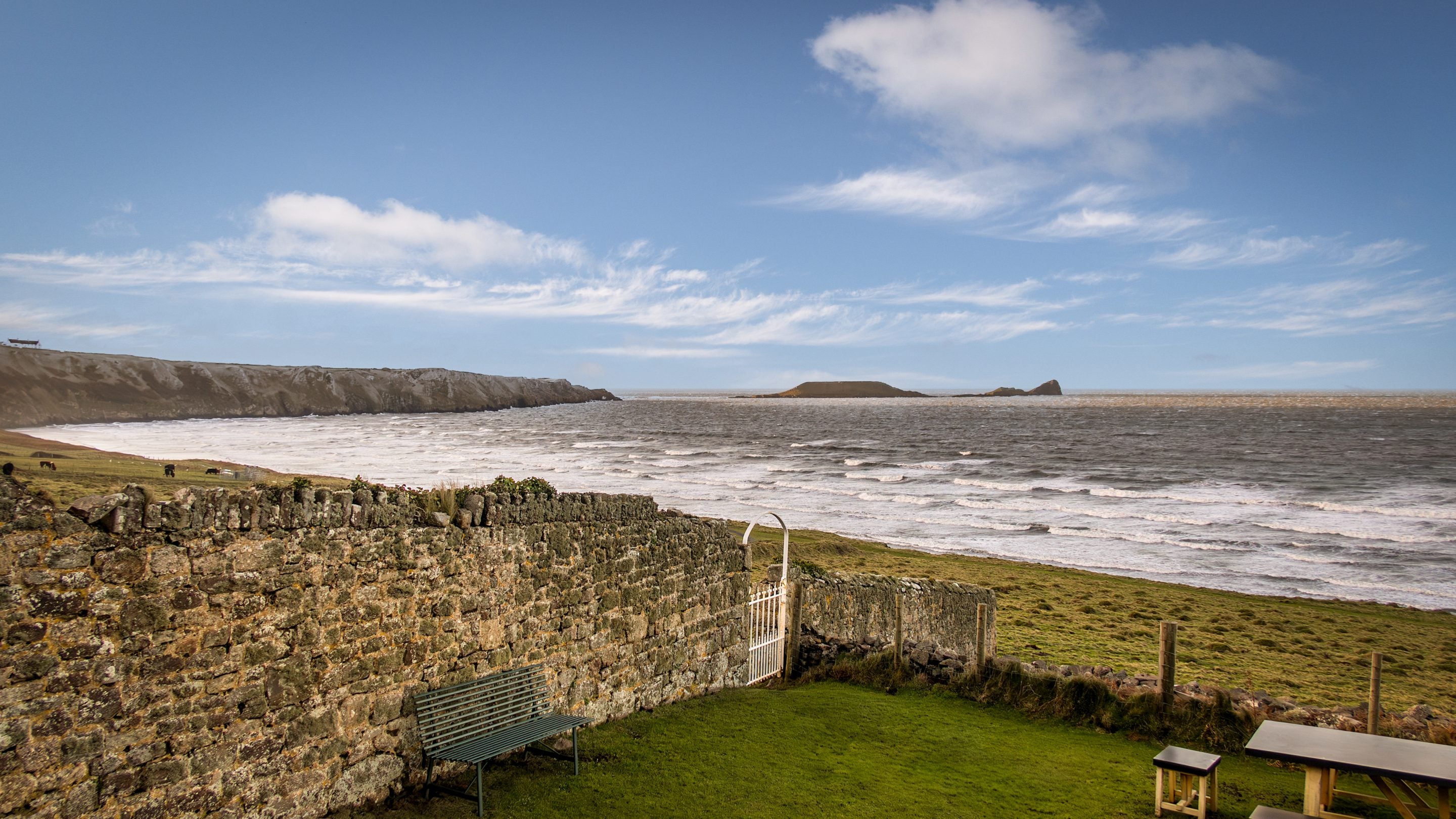 The garden at Rhossili Old Rectory, South Wales