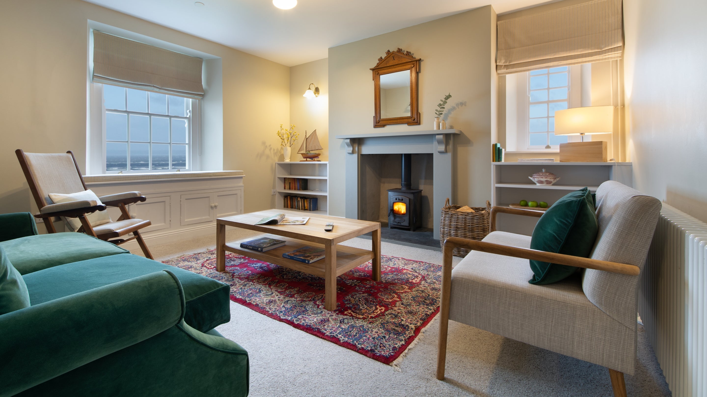 The snug at The Old Rectory, Wales