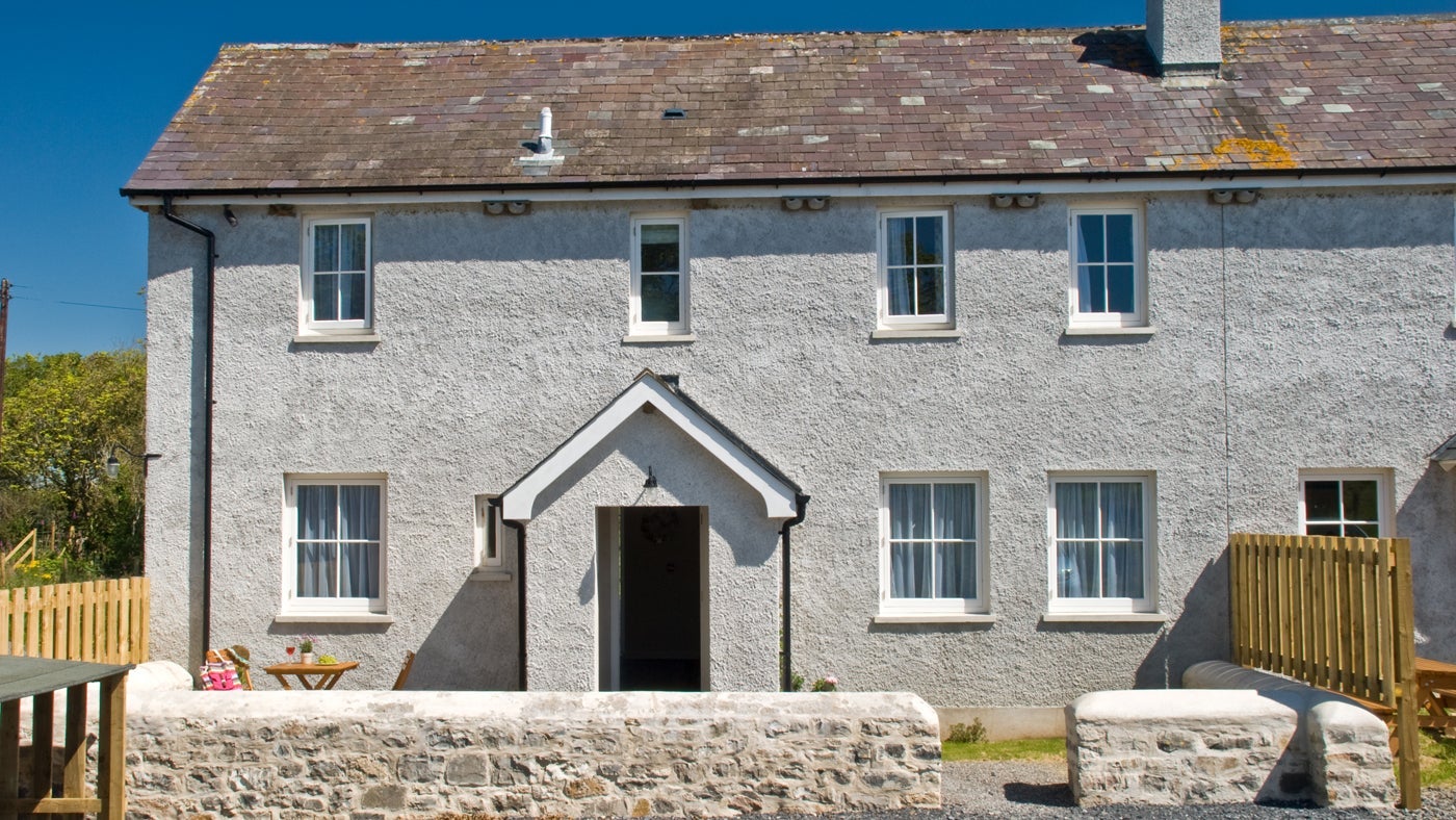 Exterior of South Pilton Green Farmhouse, Rhossili, Swansea