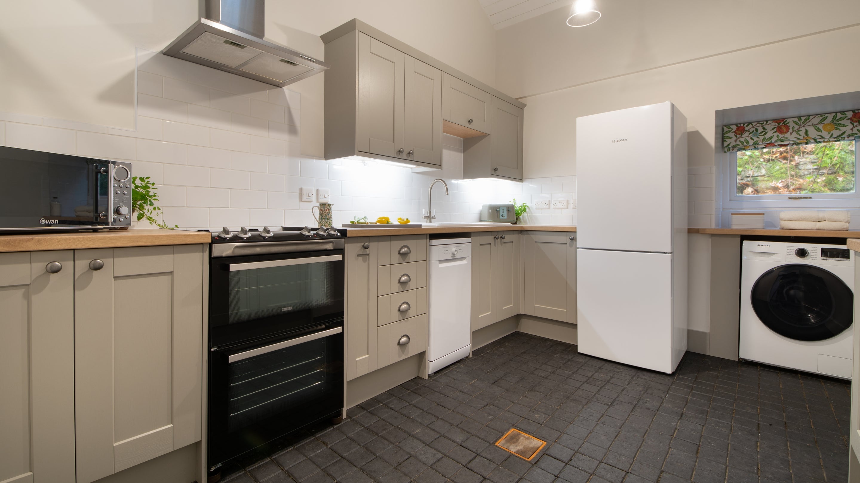 The kitchen at Stabl Bach, Gwynedd