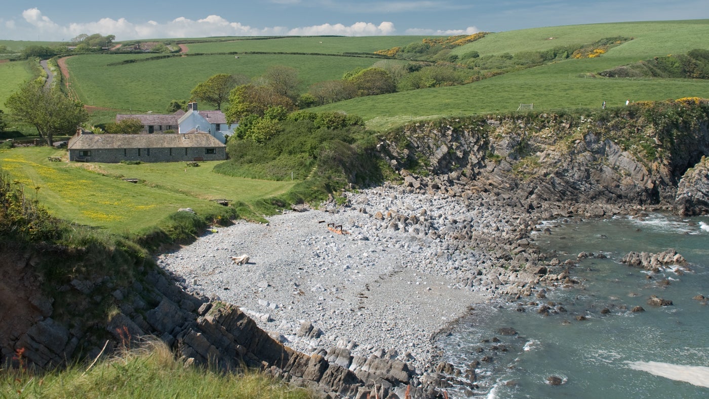 View of Stackpole Quay Cottages, Pembroke