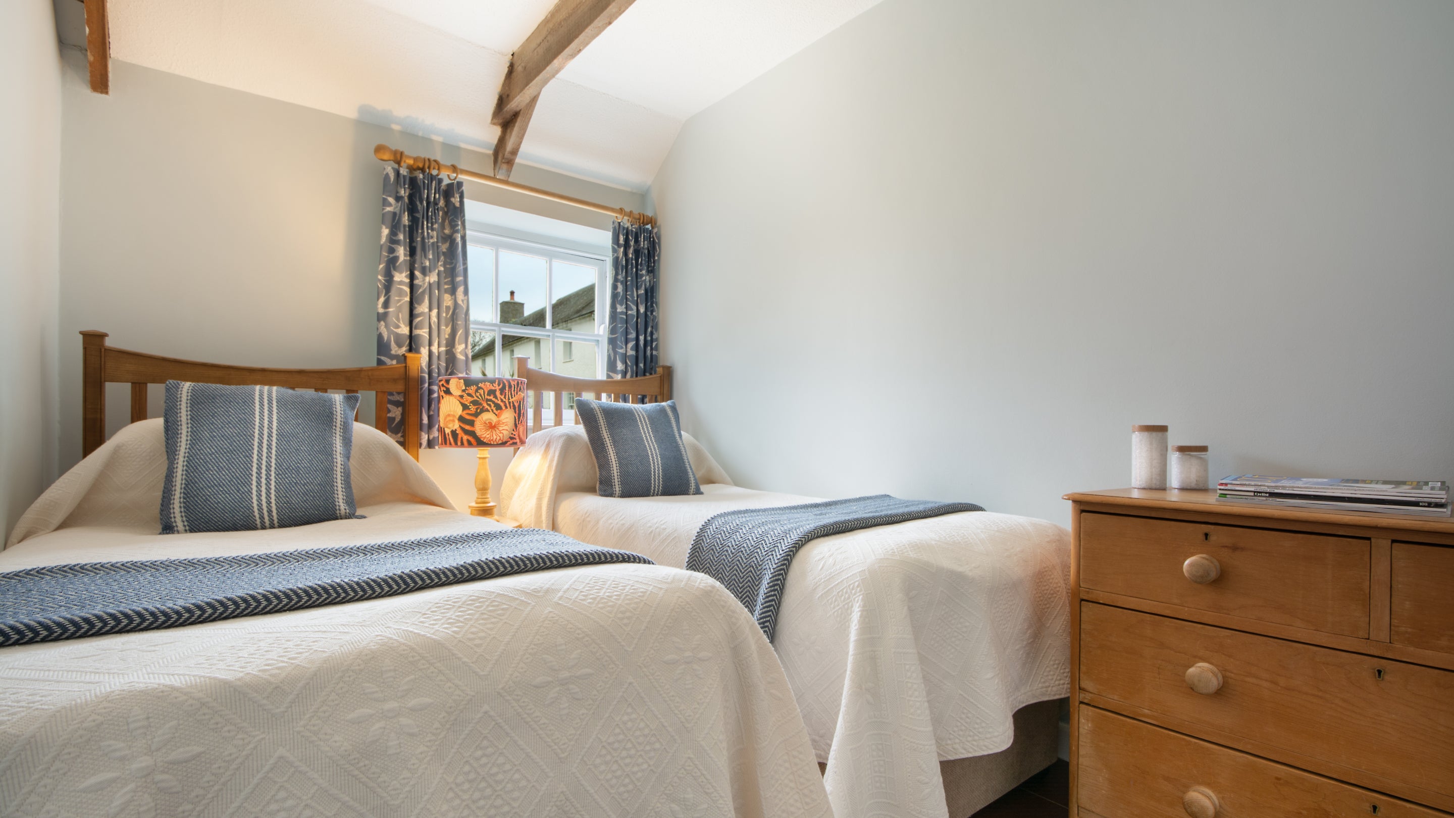 The Twin bedroom at Stackpole Byre 2, Pembrokeshire