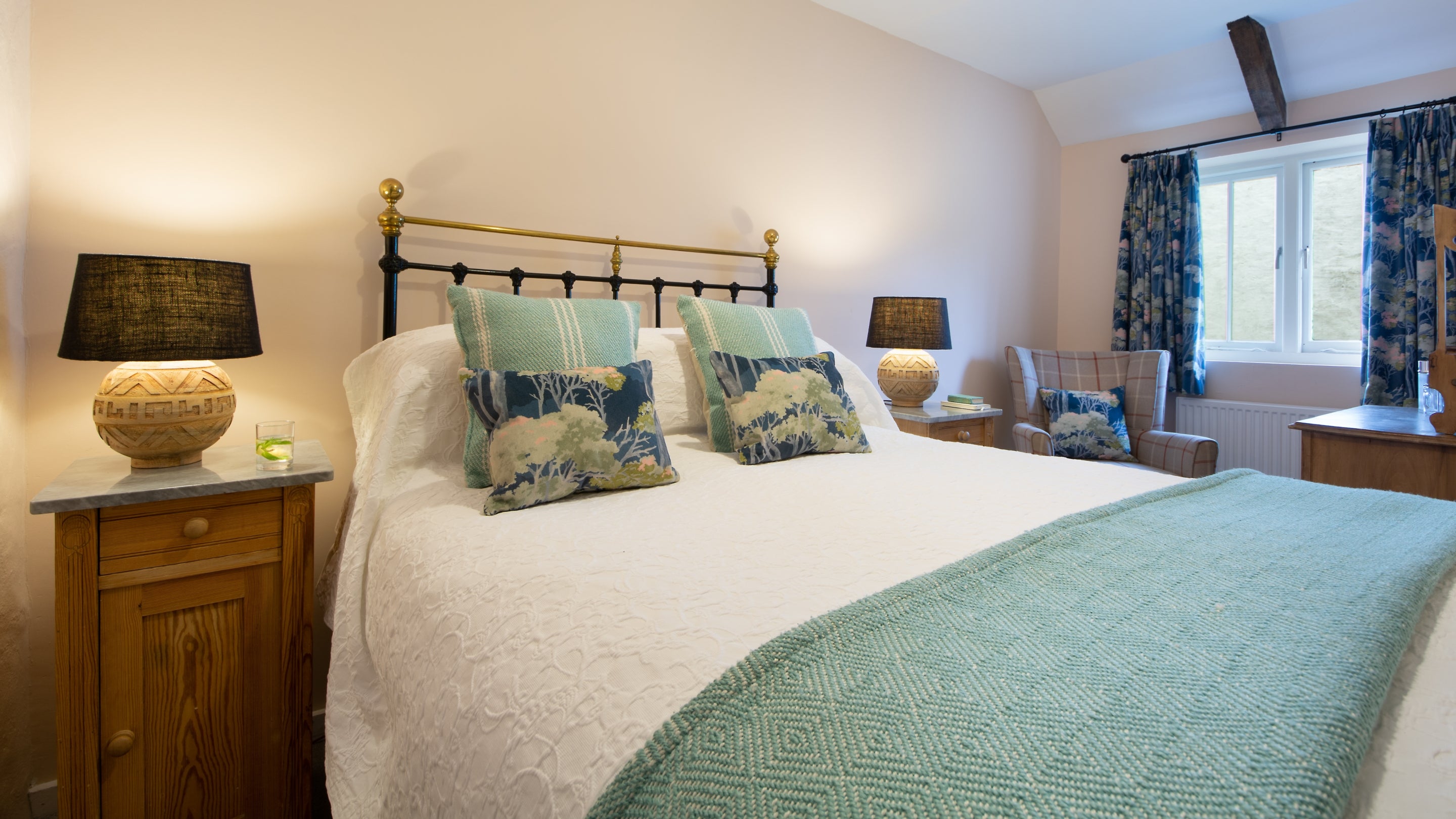 The double bedroom at Stackpole Granary, Pembrokeshire