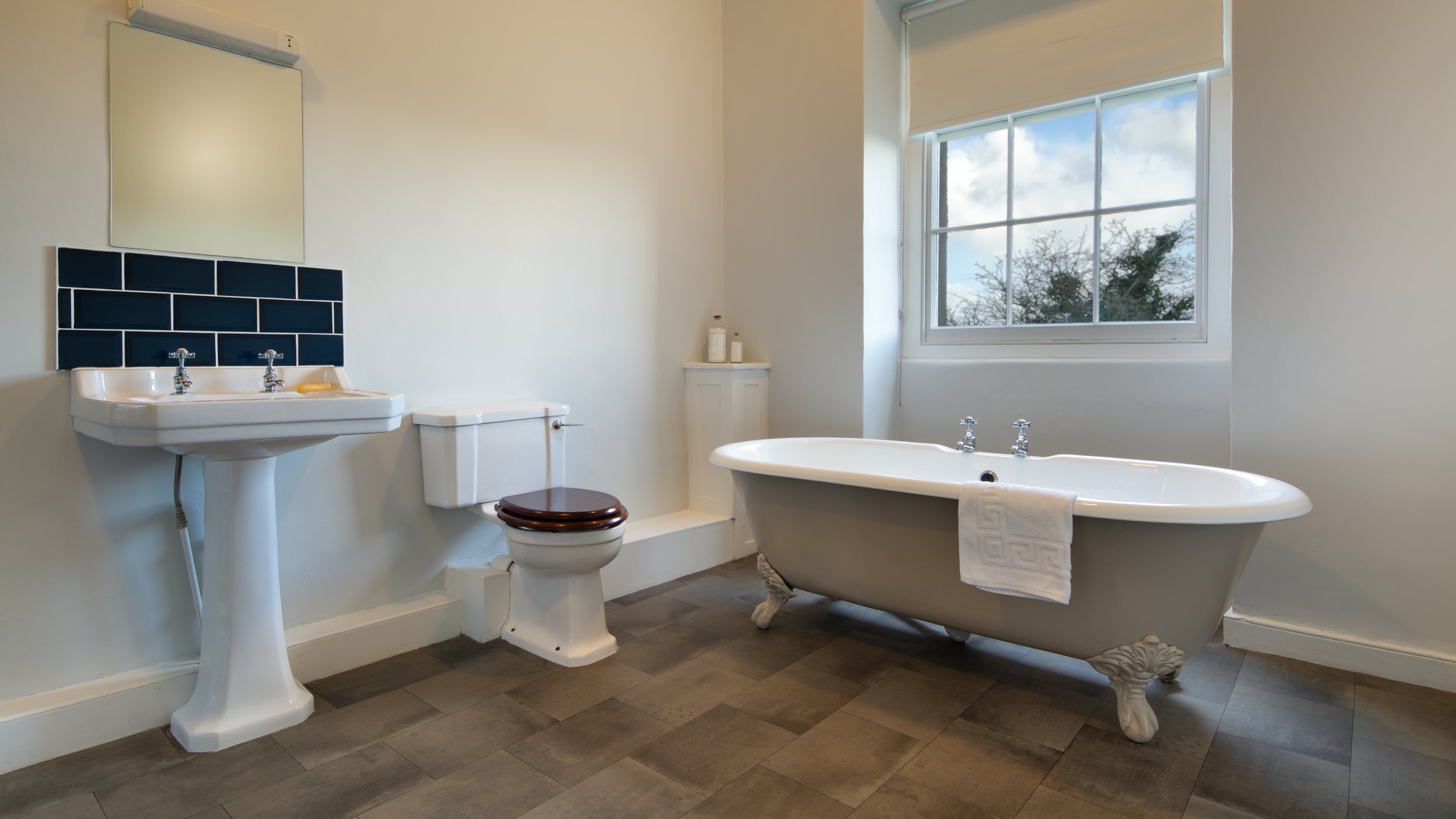 The bathroom at Stackpole Manor House, Pembrokeshire