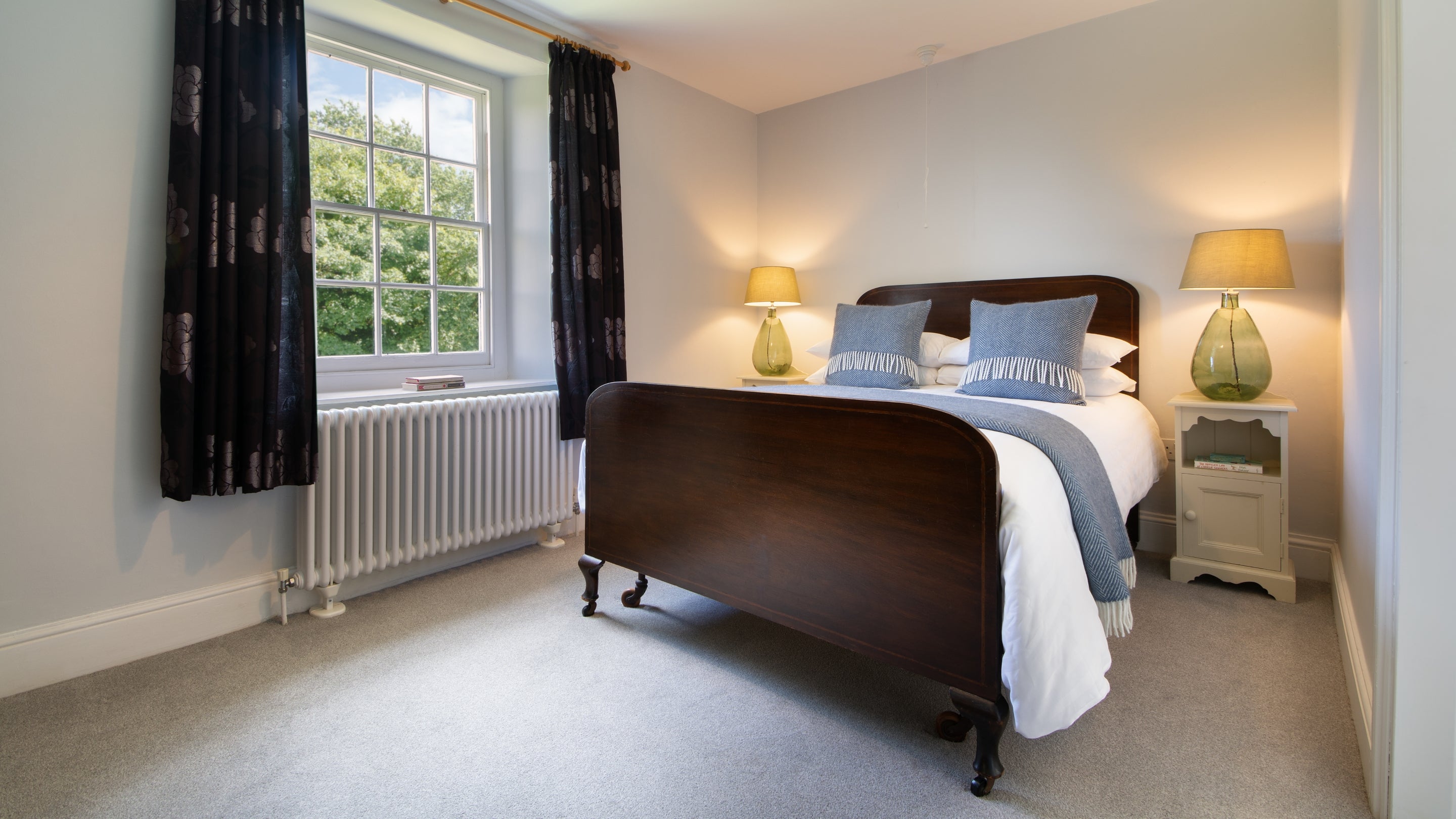 The double bedroom at Stackpole Manor House, Pembrokeshire