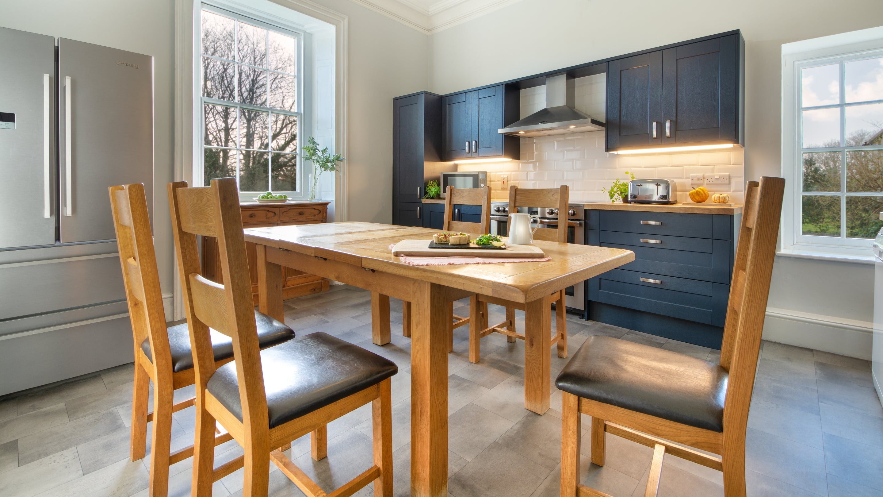 The kitchen at Stackpole Manor House