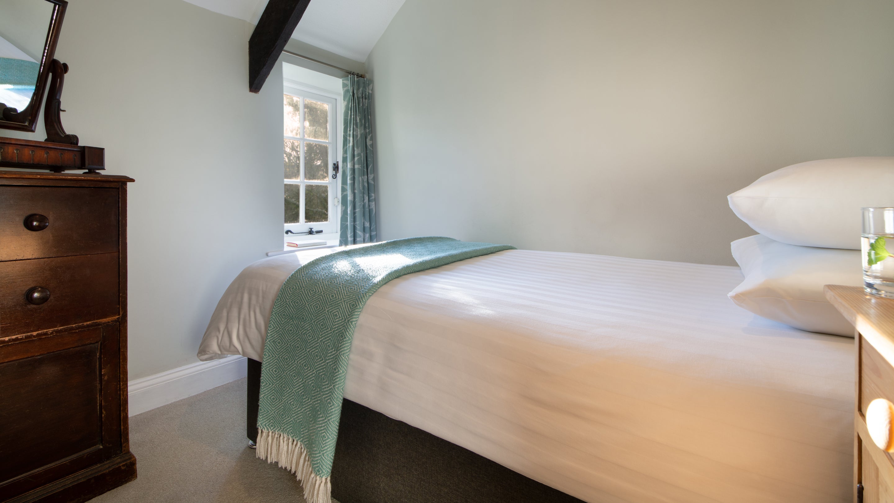 The single bedroom at Stackpole Quay Cottage 1, Pembrokeshire