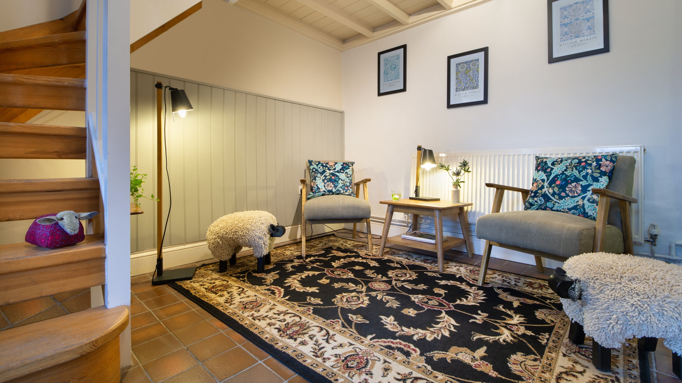 The open-plan ground floor at Sygun, Gwynedd