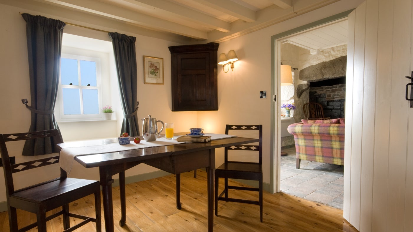 Dining area at Tan y Bwlch, Rhiw, Llyn Peninsula, Gwynedd