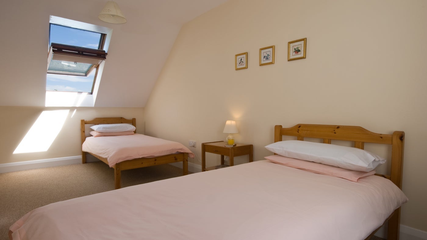 Twin bedroom at Thyme Cottage, Stackpole, nr Pembroke, Pembrokeshire