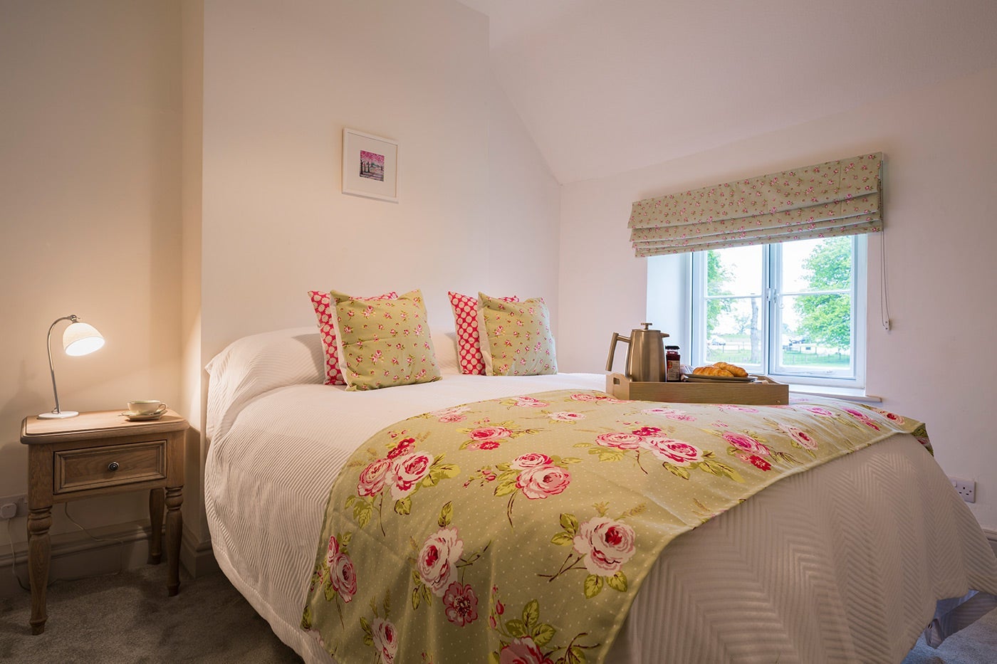 The master bedroom at Ty'r Stocmon, Wrexham