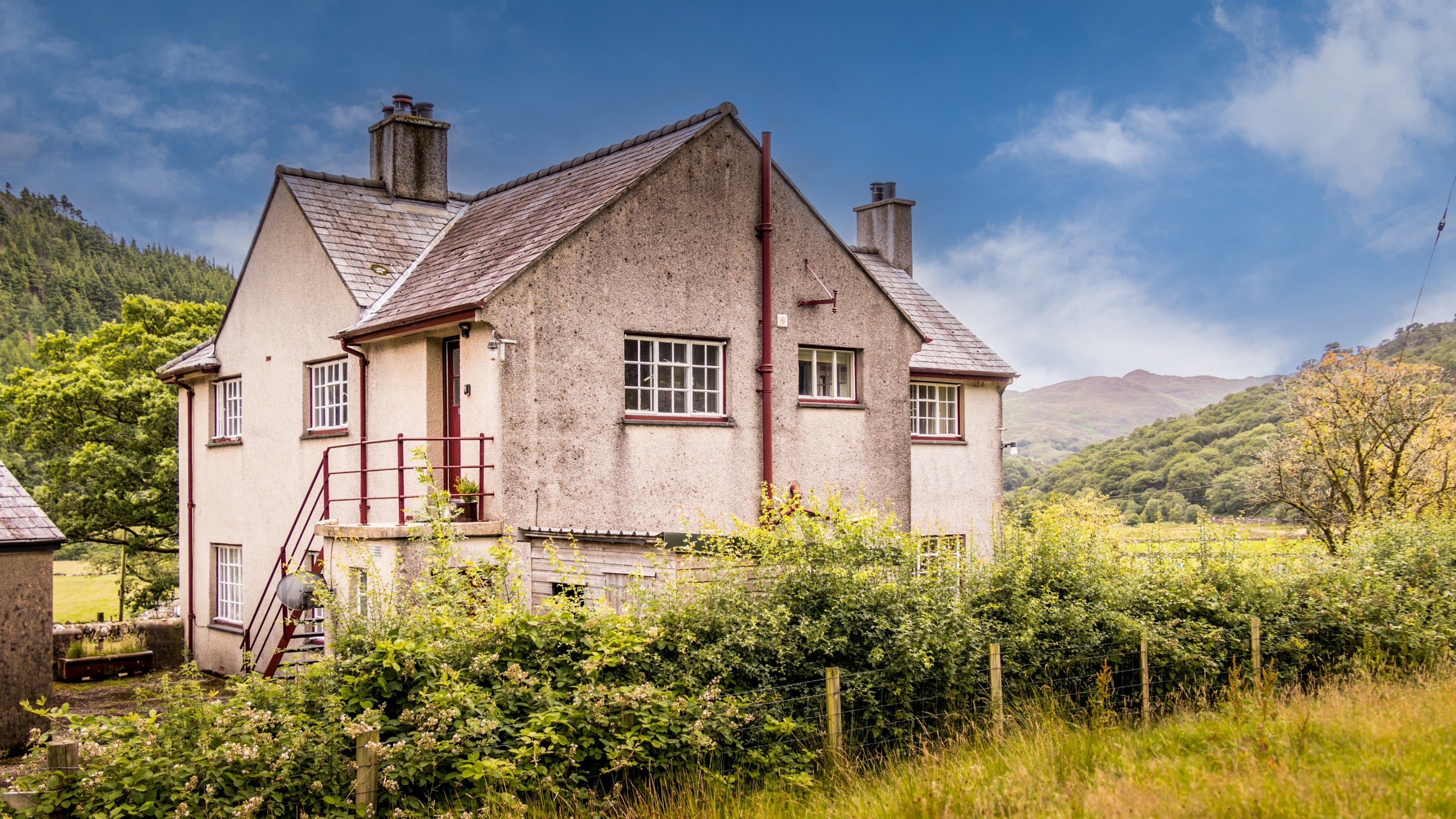 The exterior of Y Wenallt, Gwynedd