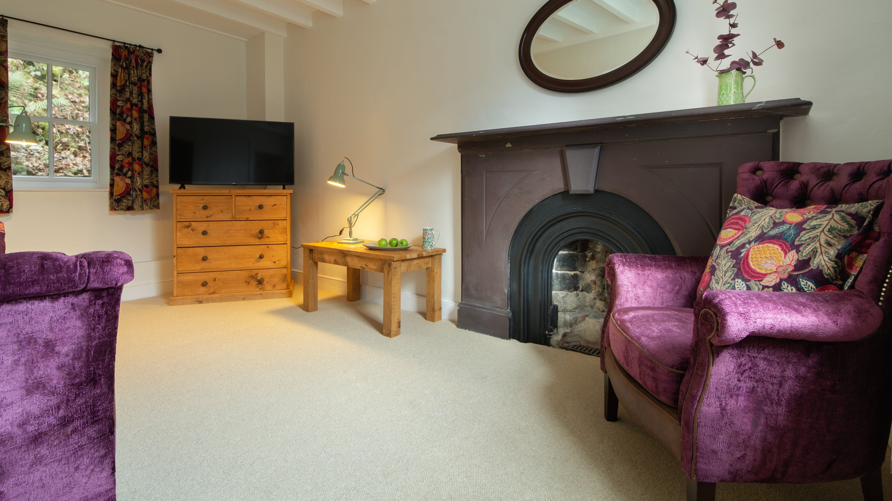 The sitting room at Yr Hen Swyddfa, Gwynedd