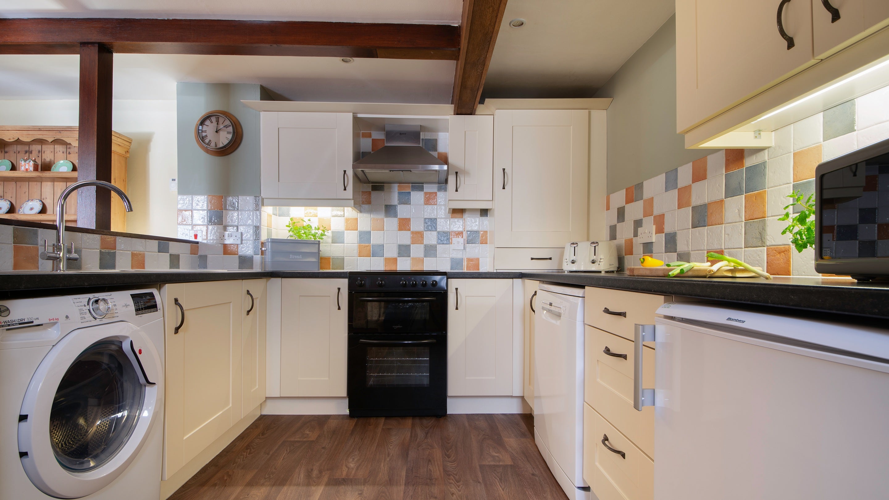 The kitchen at Abbey Stores, North Yorkshire