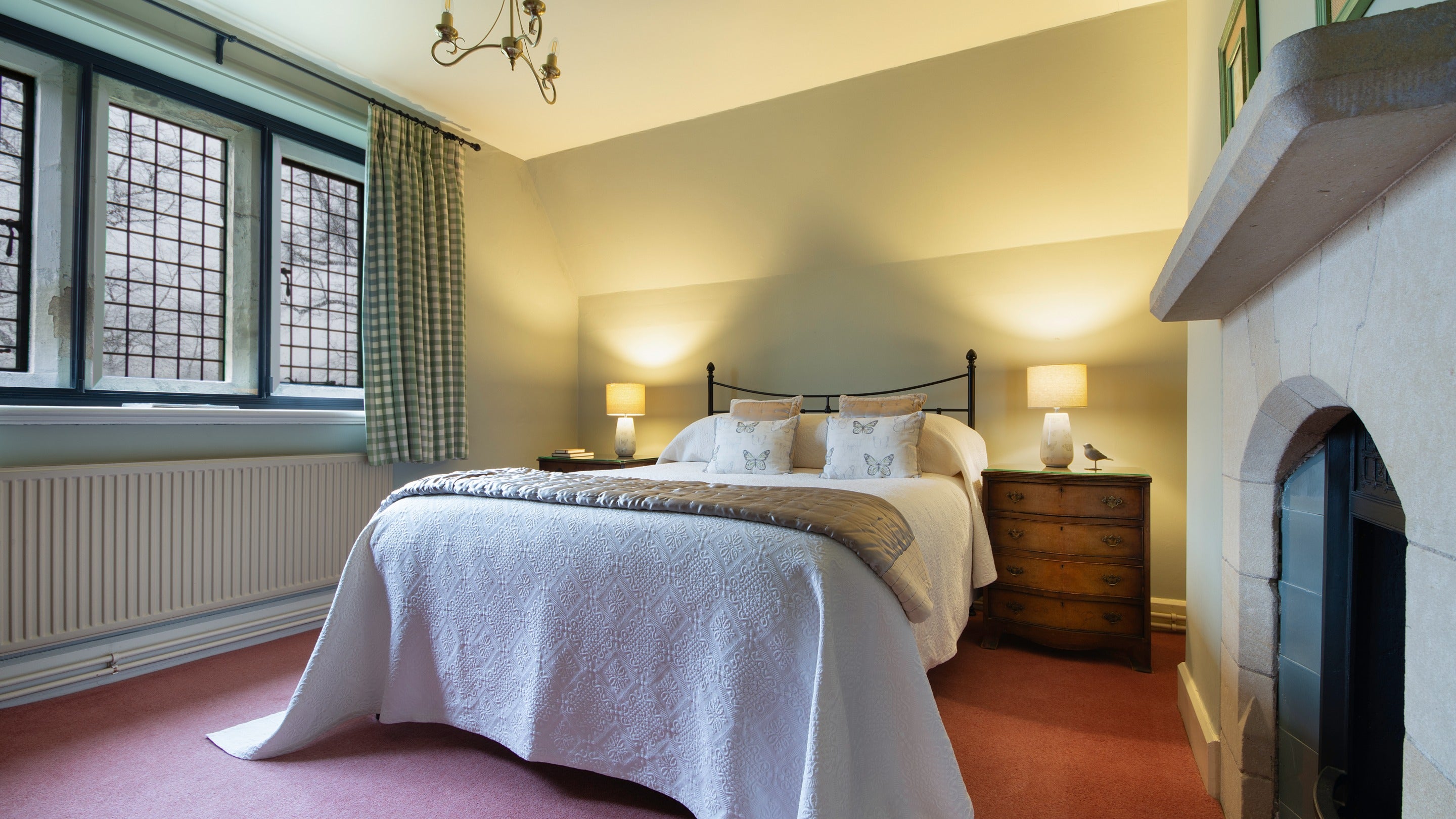 The second bedroom on the first floor with a double bed at Choristers' House, Yorkshire
