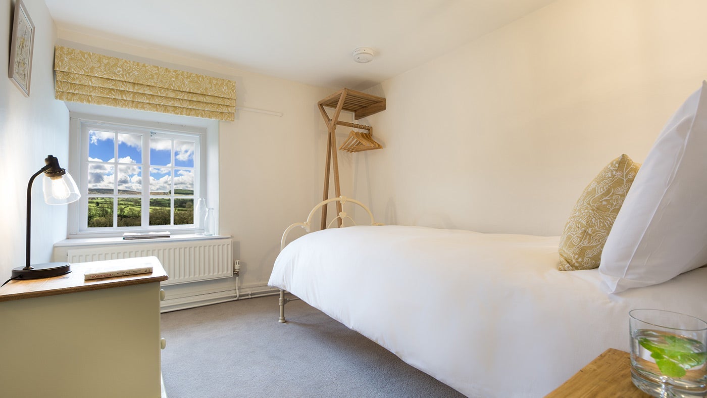 The single bedroom at Cockayne Cottage, Yorkshire