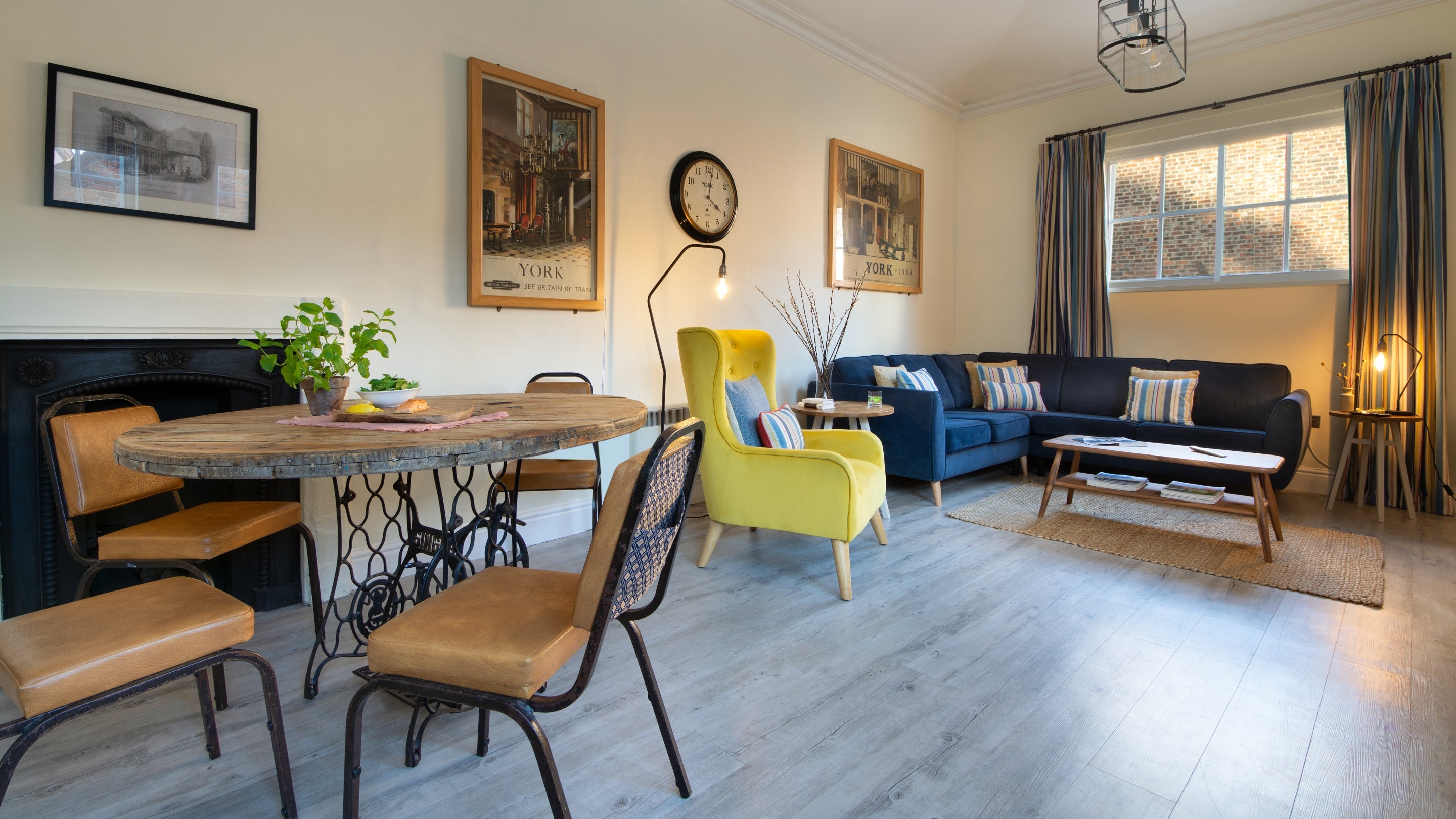 The kitchen, dining and sitting area at Draper's Flat, Yorkshire