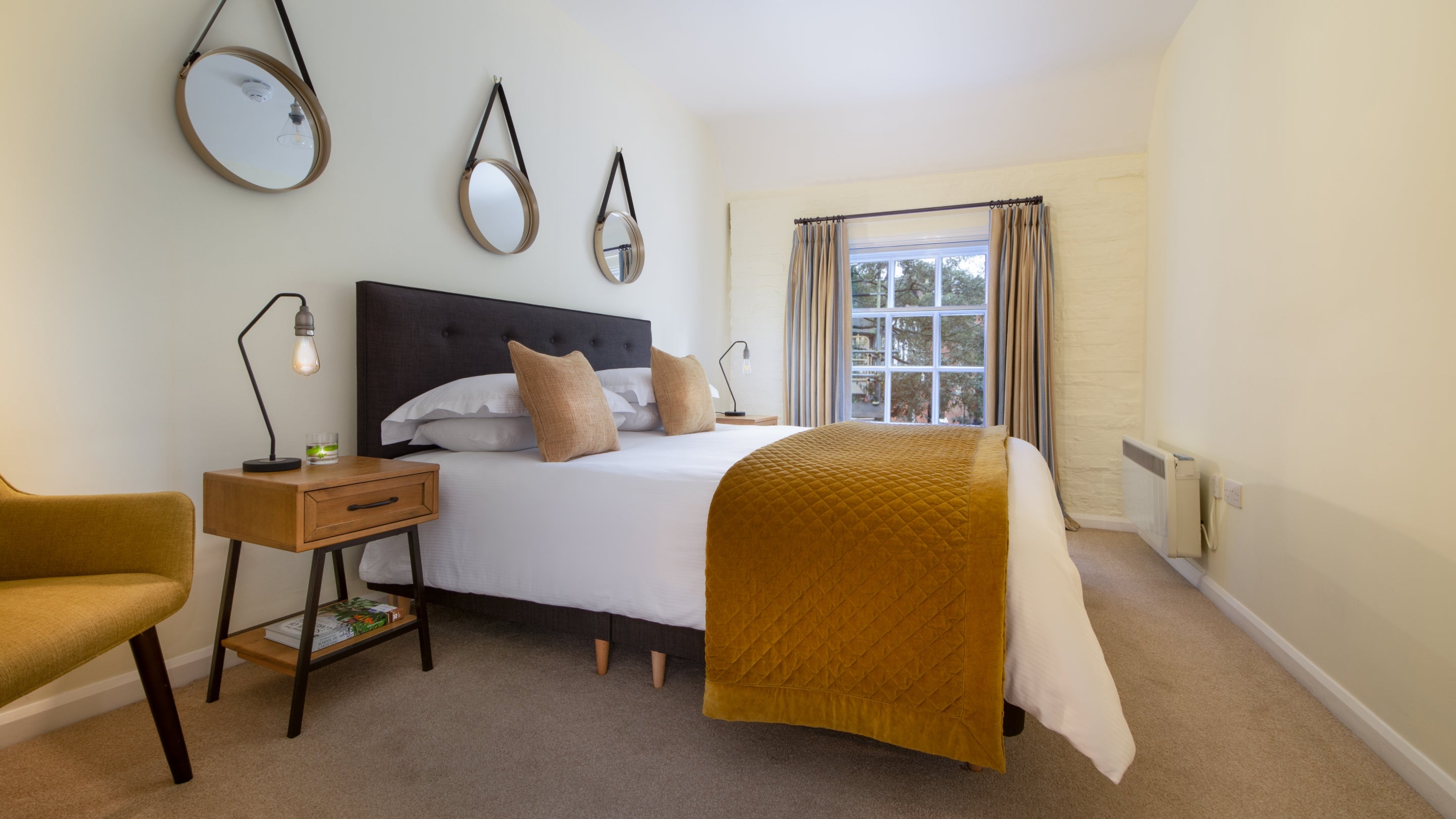 The double bedroom at Draper's Flat, Yorkshire