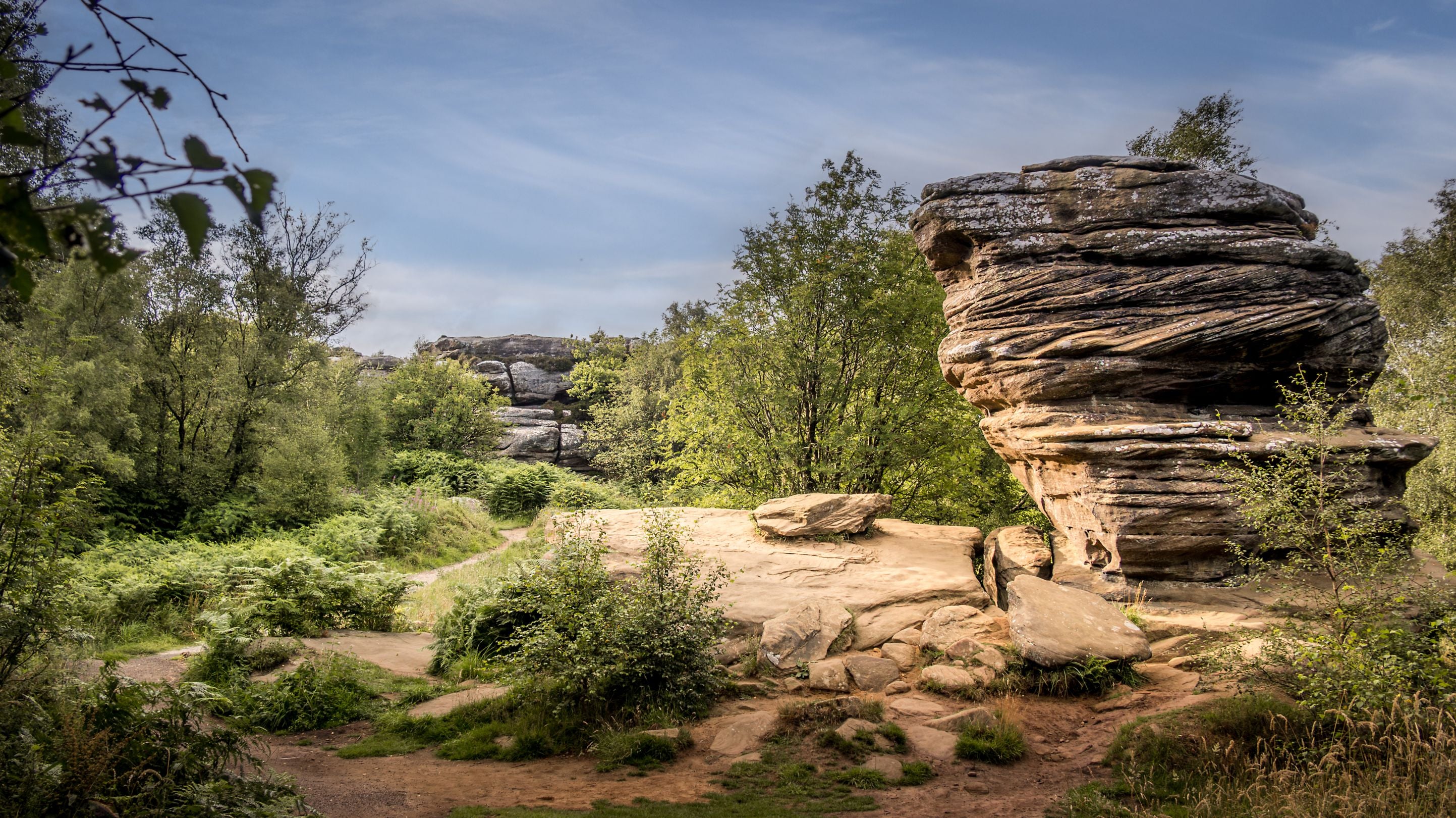 One of the rock formations at Brimham Rocks, North Yorkshire