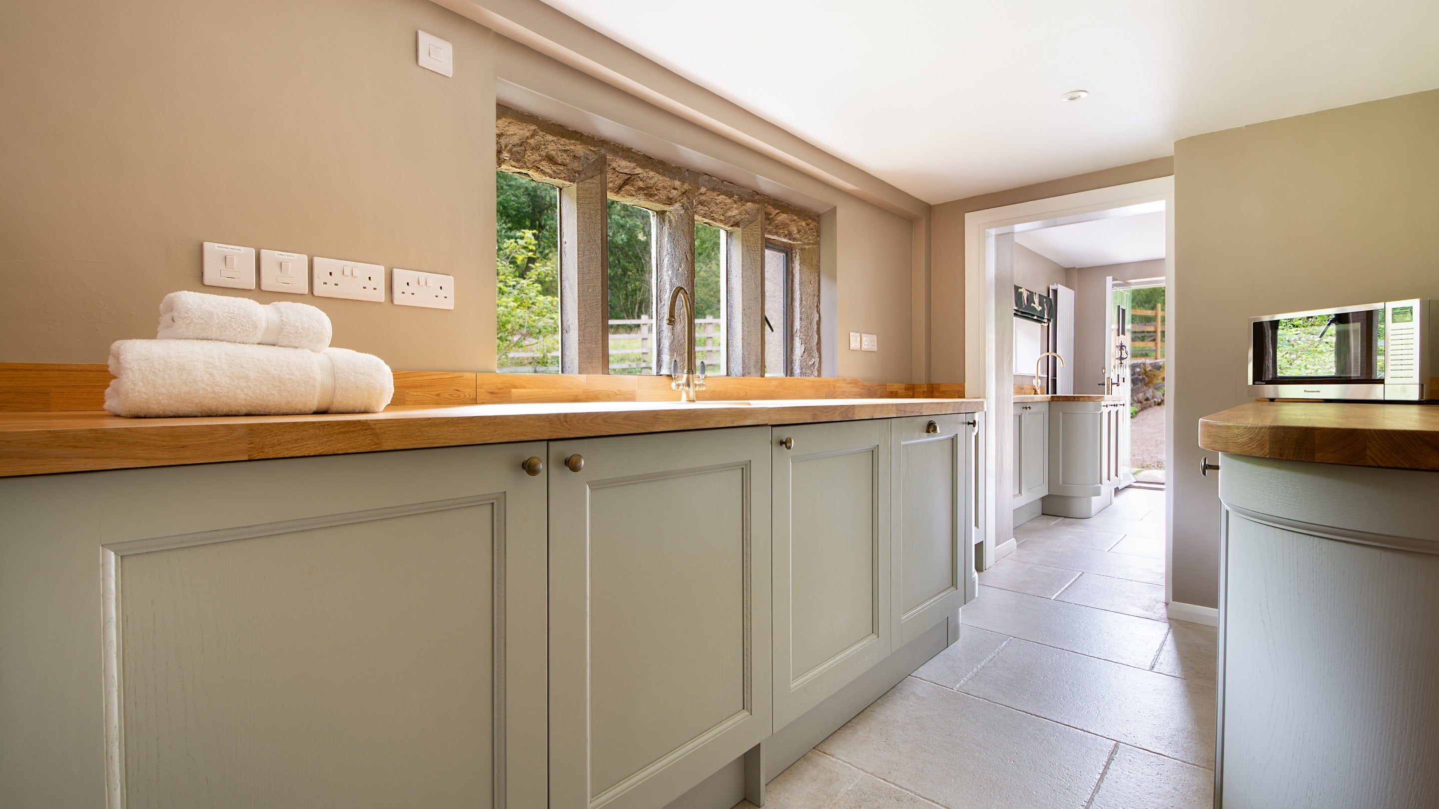 The utility room at Druid's Cave Farmhouse, North Yorkshire