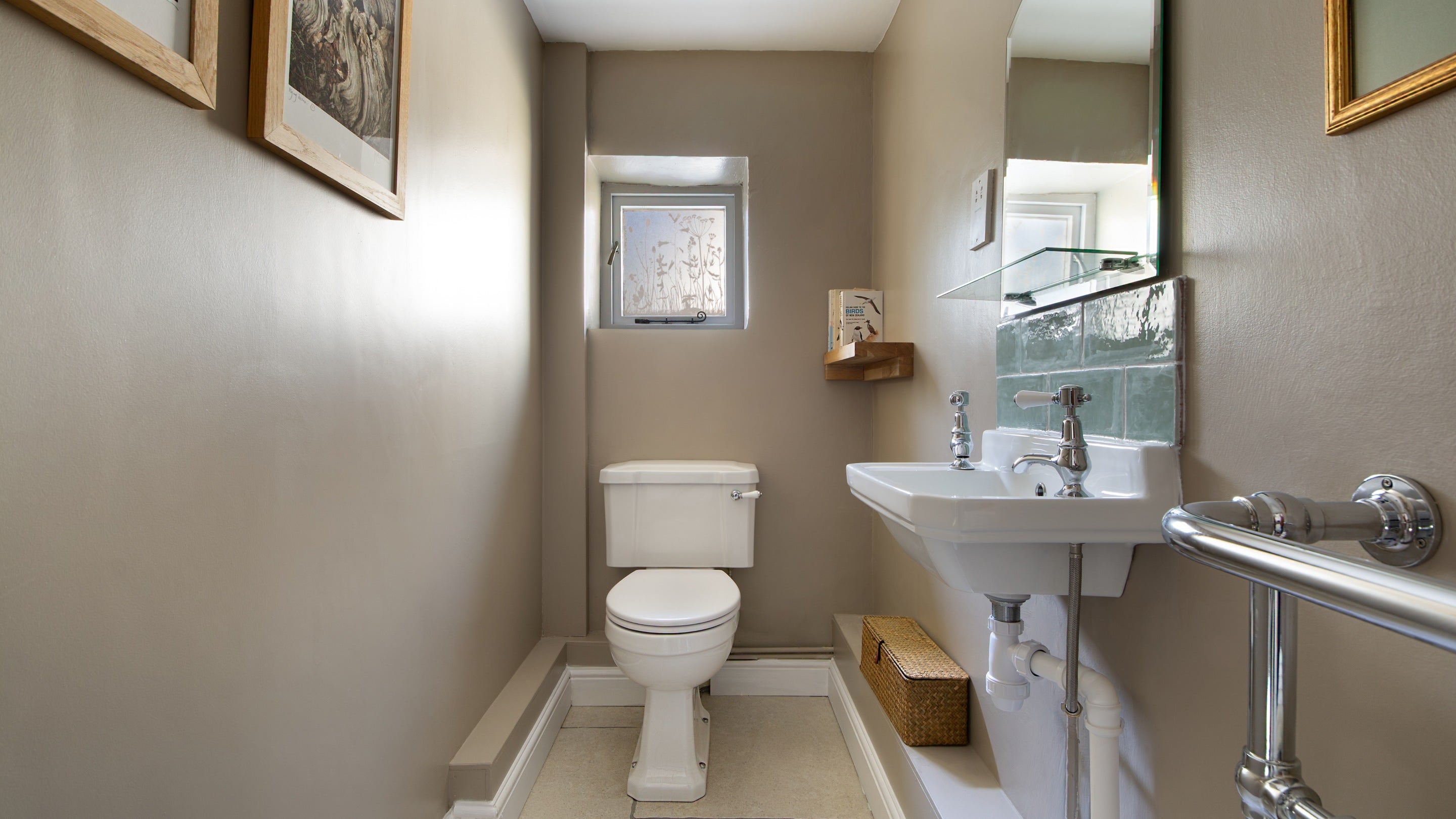 The ground-floor toilet at Fountains Cottage, Yorkshire