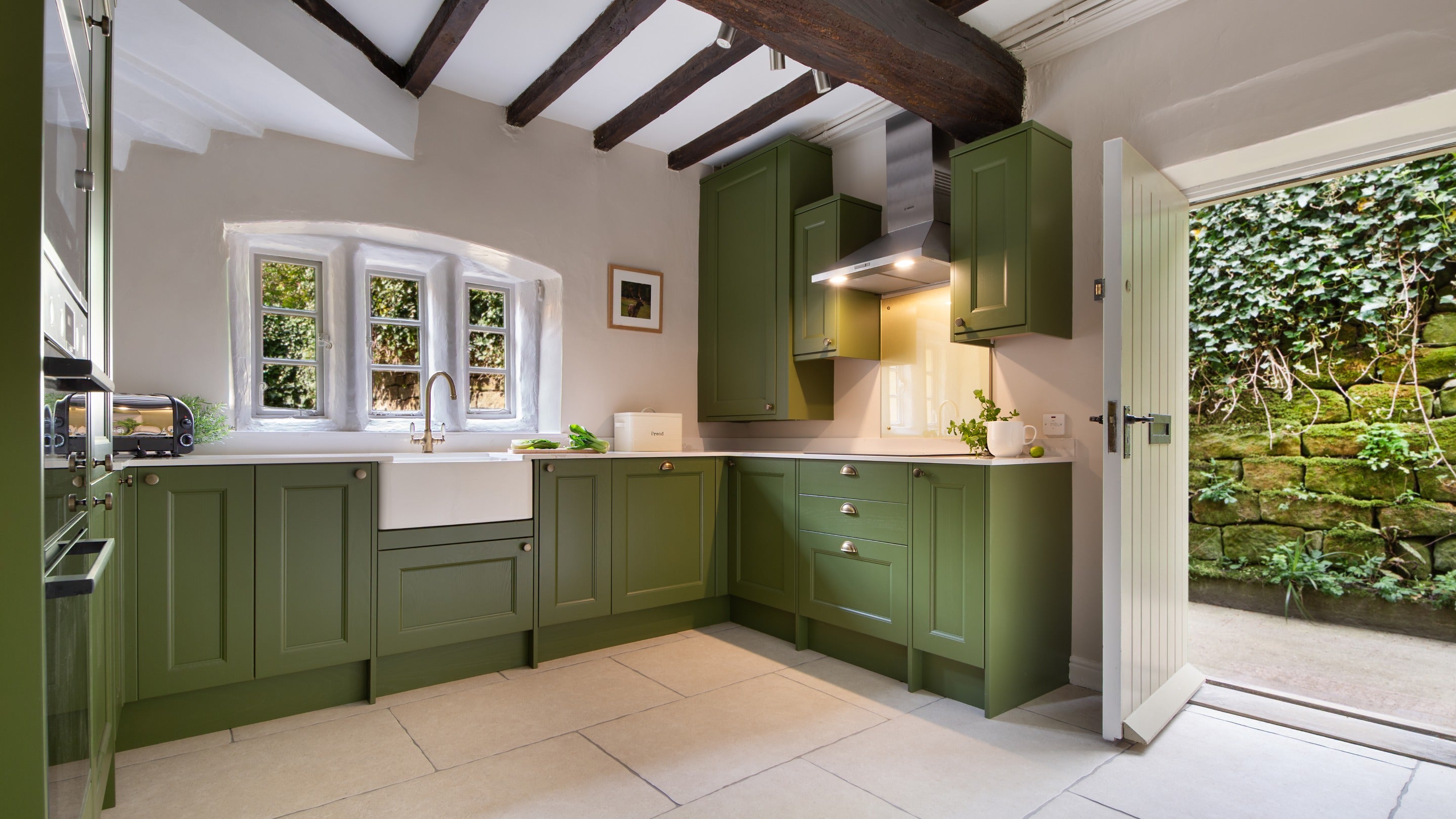 The kitchen at Fountains Cottage, Yorkshire