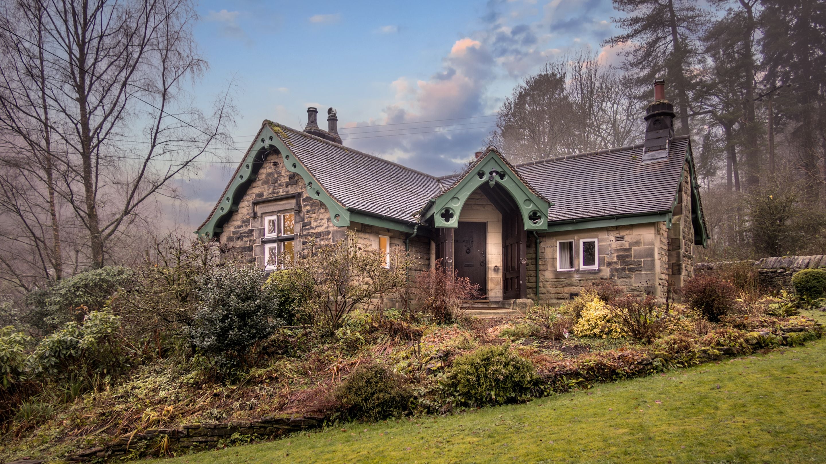 The garden at Hardcastle Lodge, Yorkshire