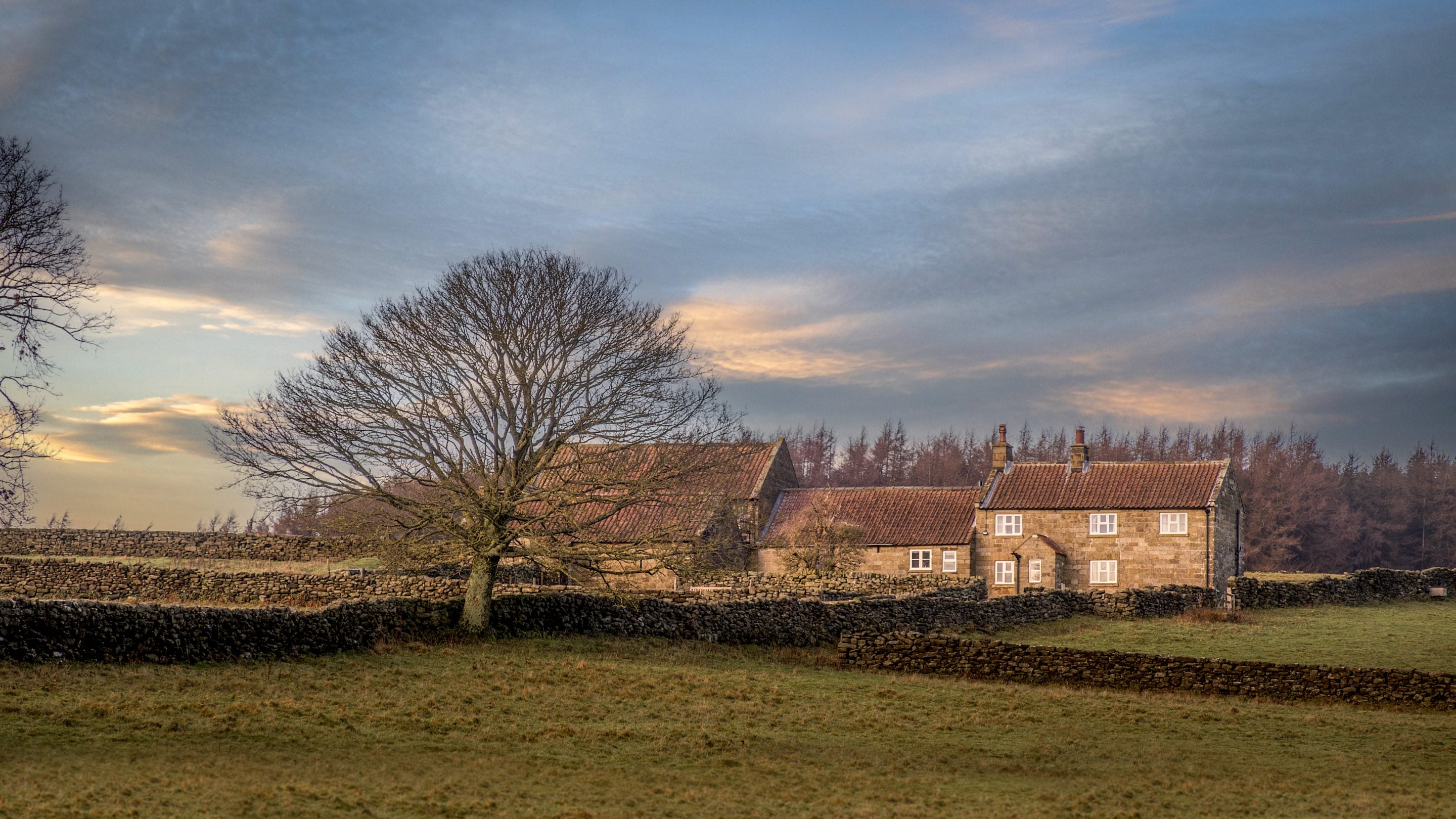 The exterior of High Lidmoor Farmhouse, Yorkshire