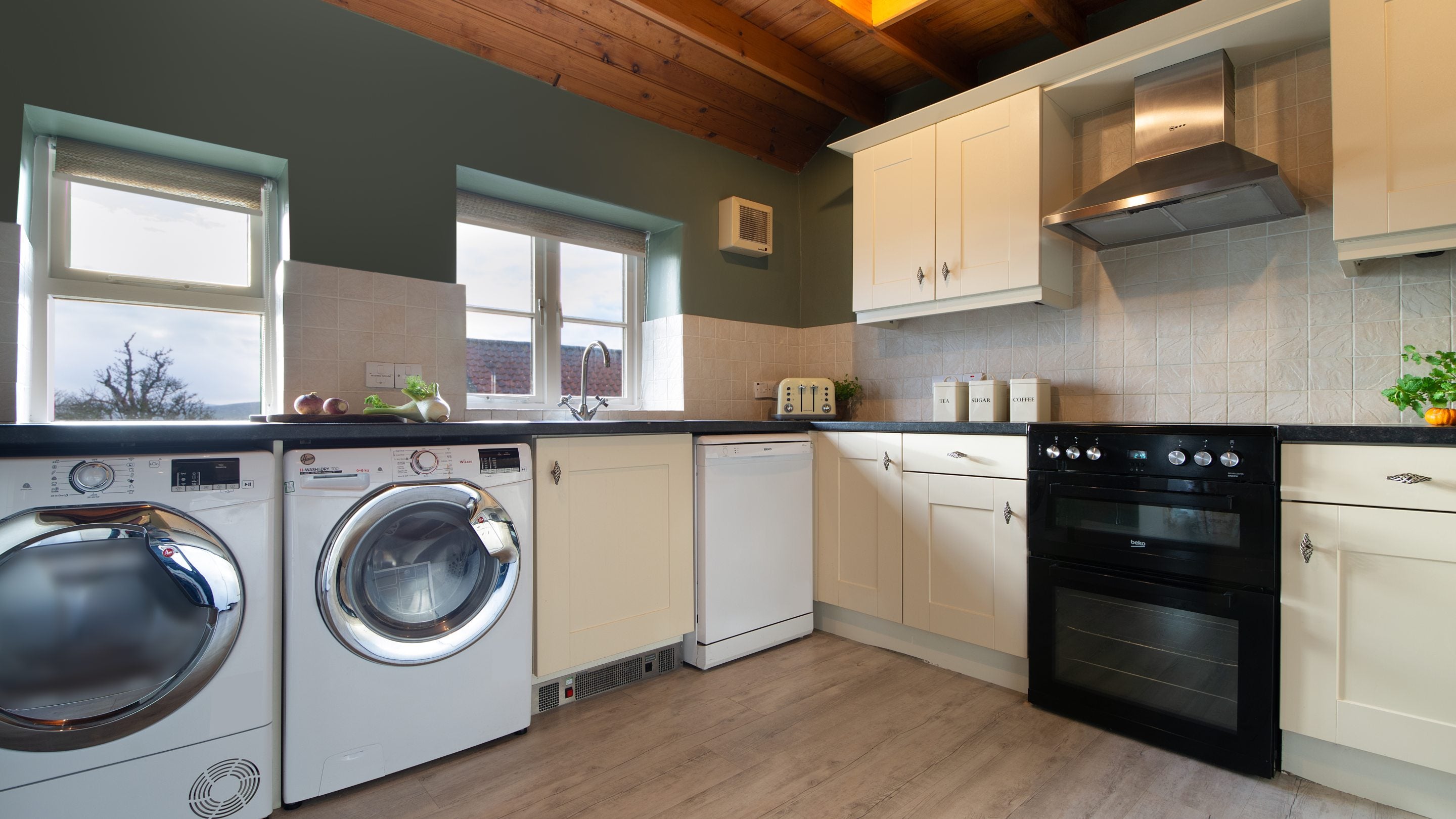 The kitchen at High Lidmoor Farmhouse, Yorkshire