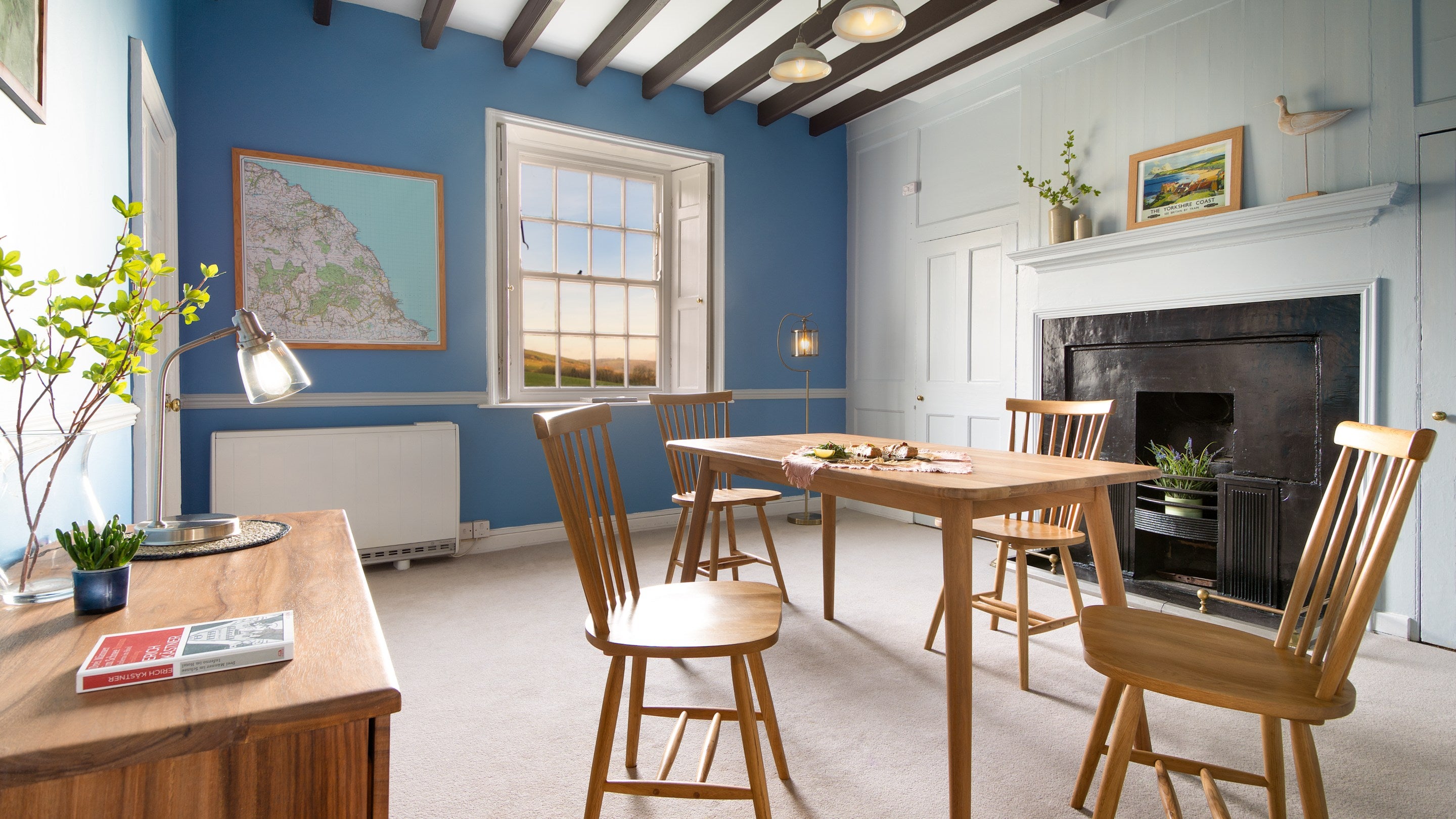 The dining room at Low Peak, Yorkshire