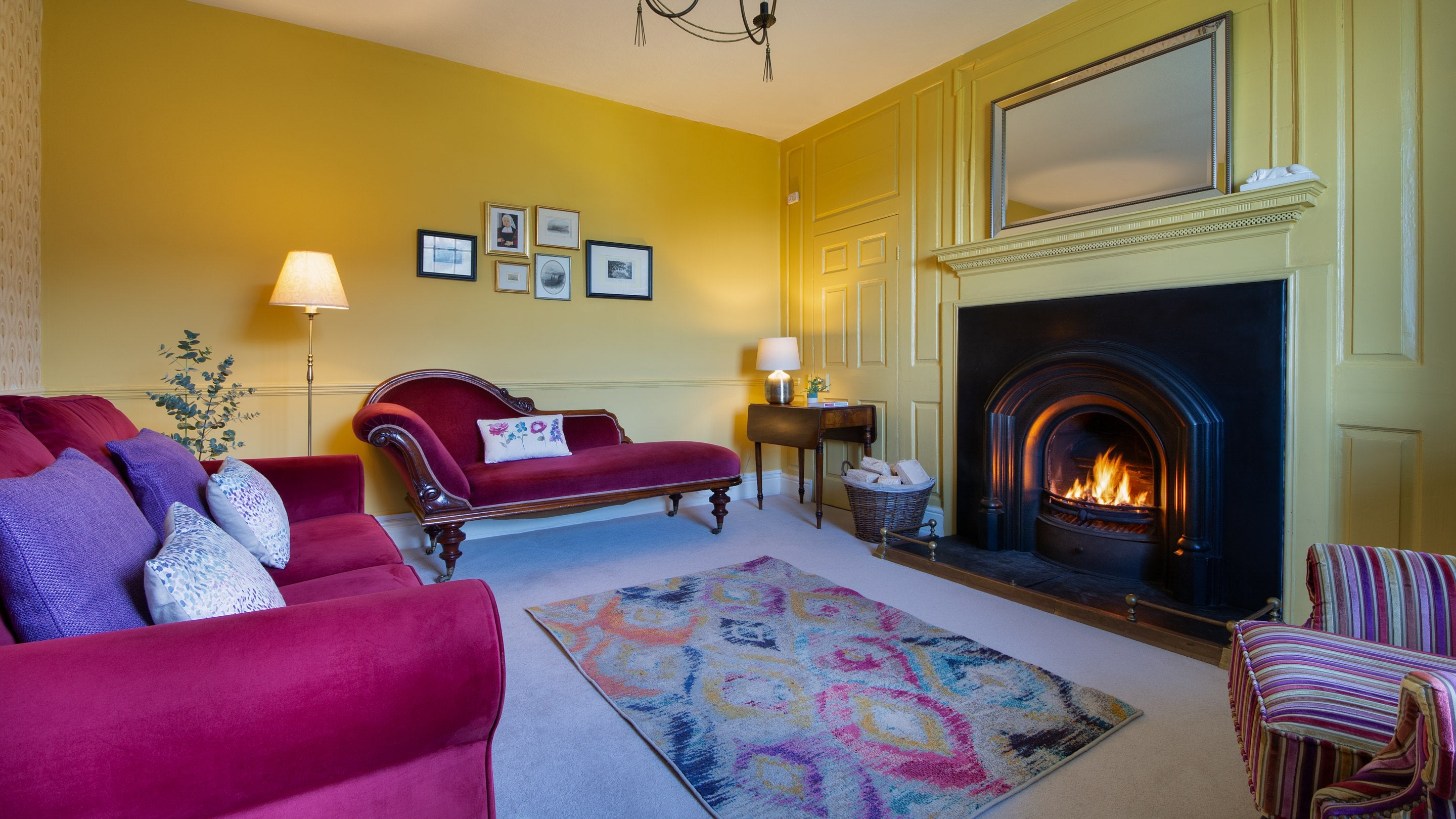 The sitting room at Low Peak, Yorkshire