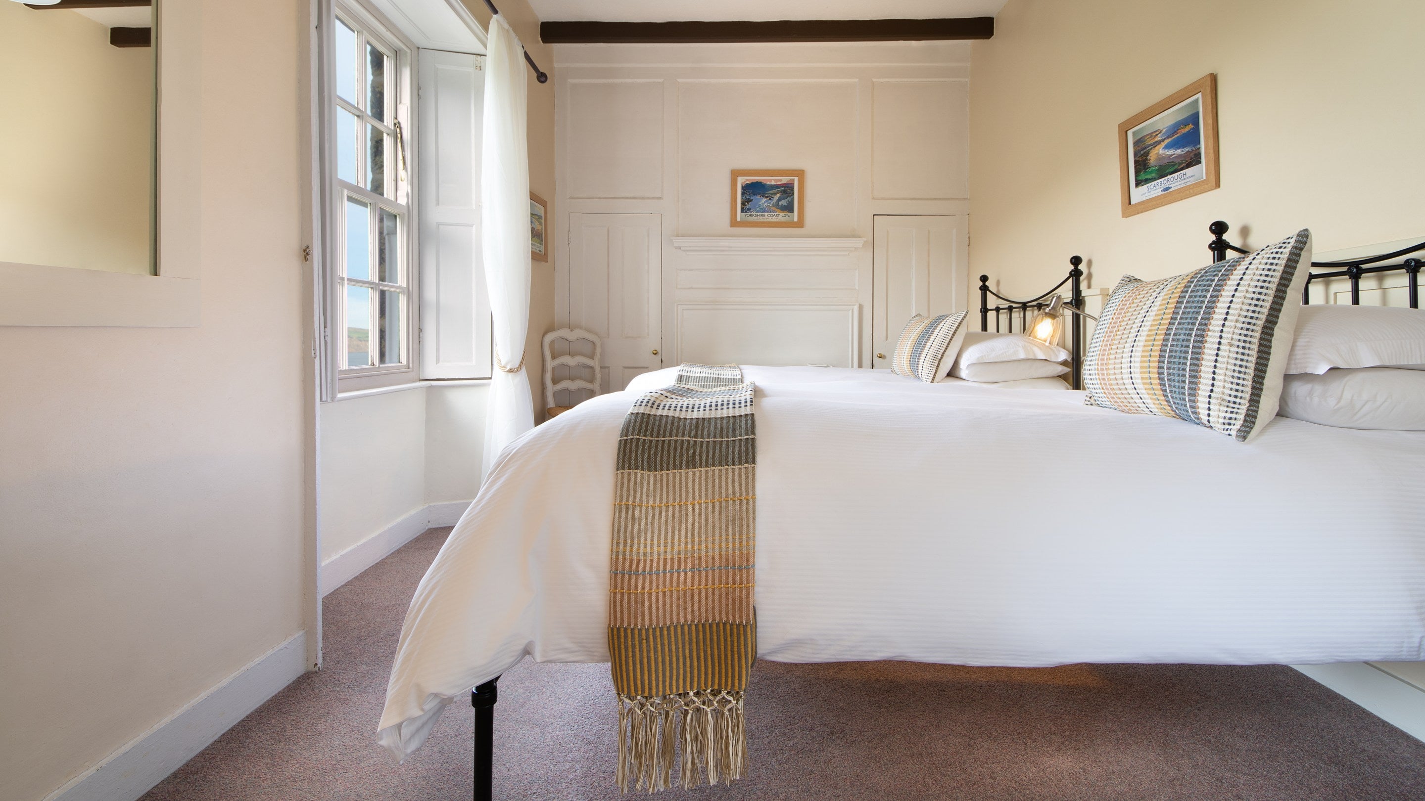 The twin bedroom at Low Peak, Yorkshire