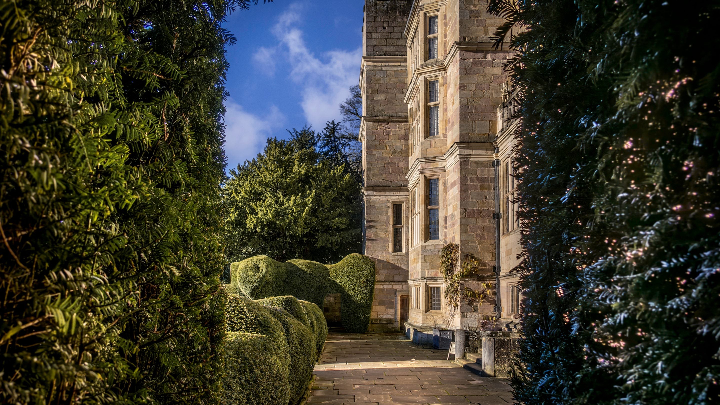 The gardens surrounding Fountains Hall and Proctor, North Yorkshire