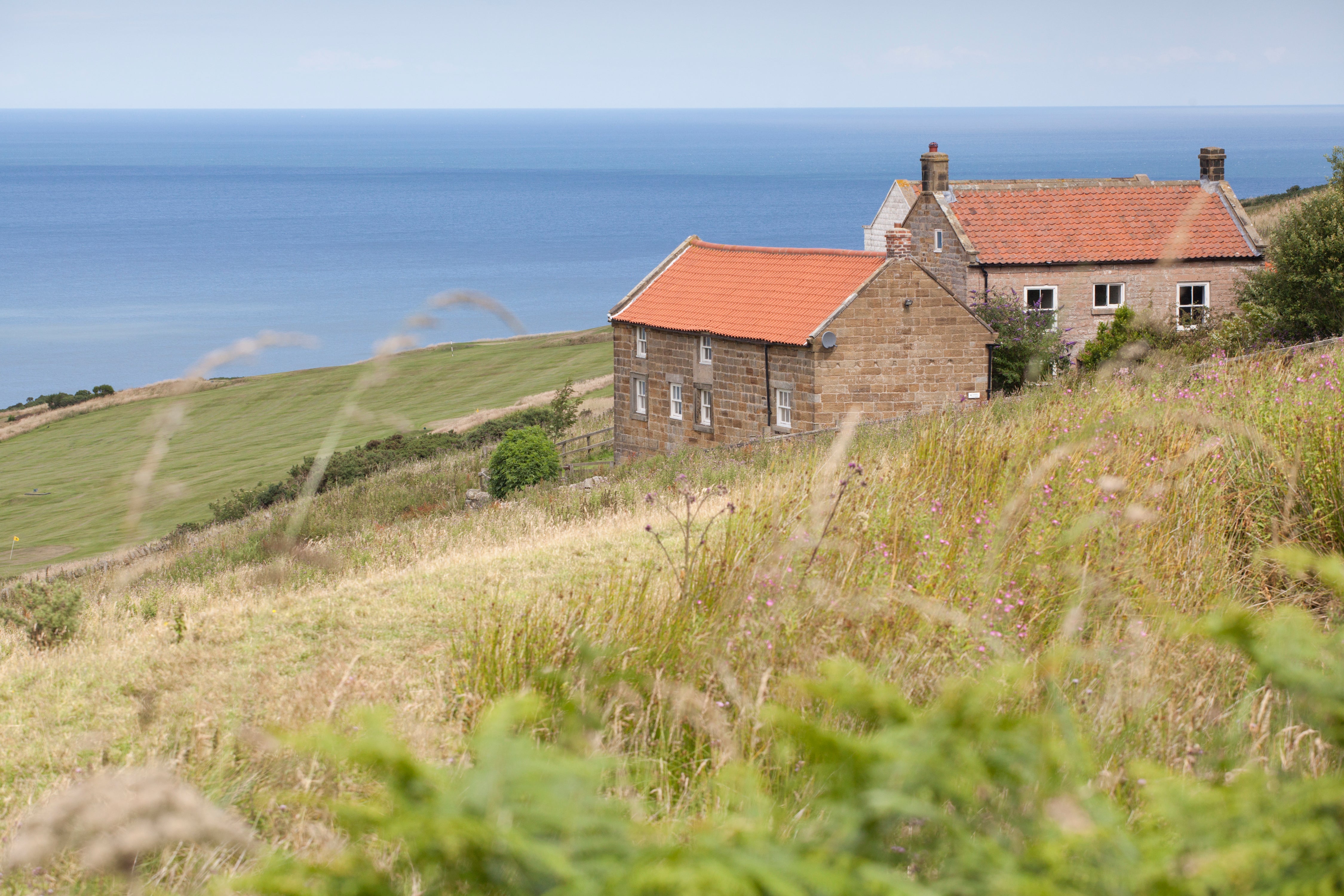 The views around Chapel Cottage, Ravenscar, Yorkshire