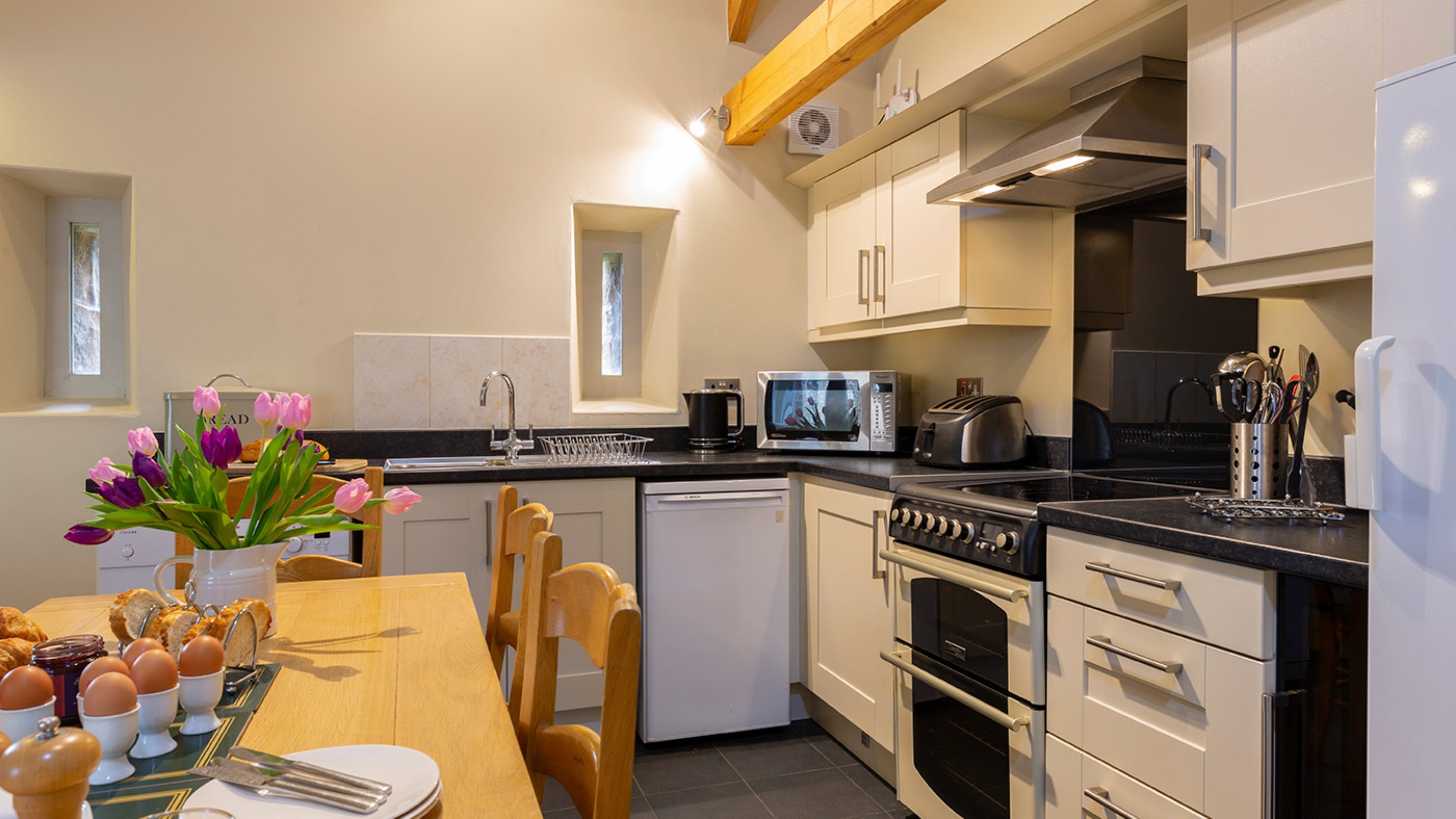 The kitchen area at Swallow, Yorkshire