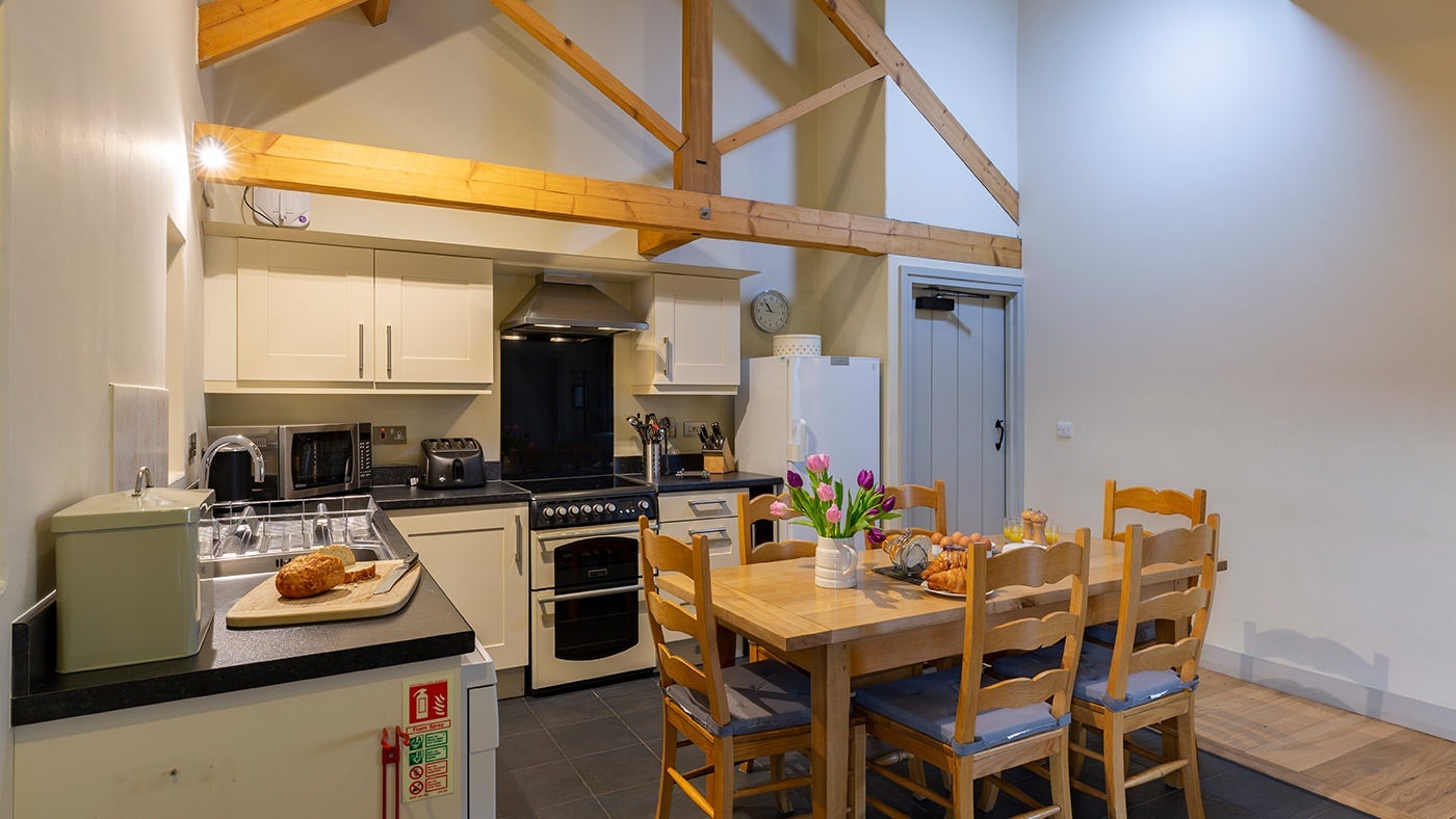 The kitchen and dining area at Swallow, Ripon, Yorkshire