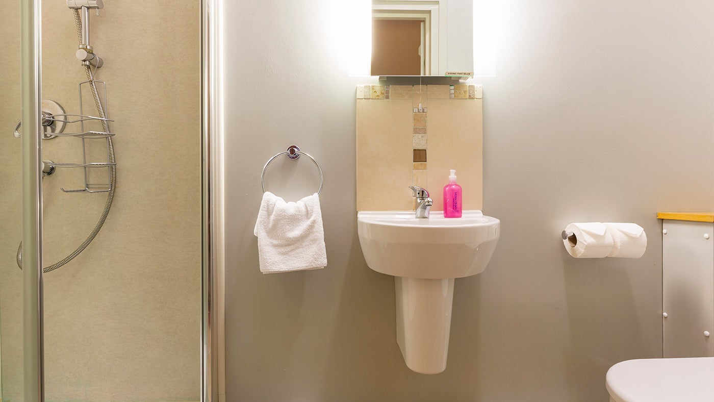 The en-suite shower room at Swallow, Yorkshire