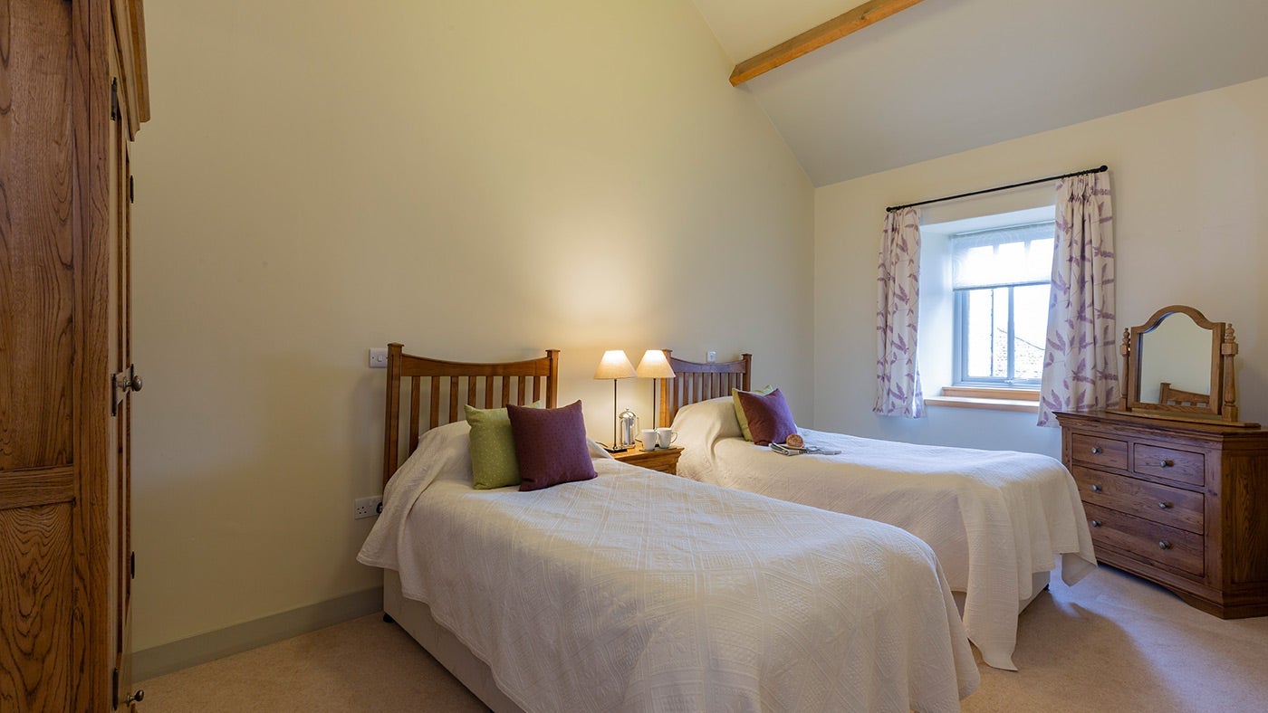 The twin bedroom at Swallow, Ripon, Yorkshire