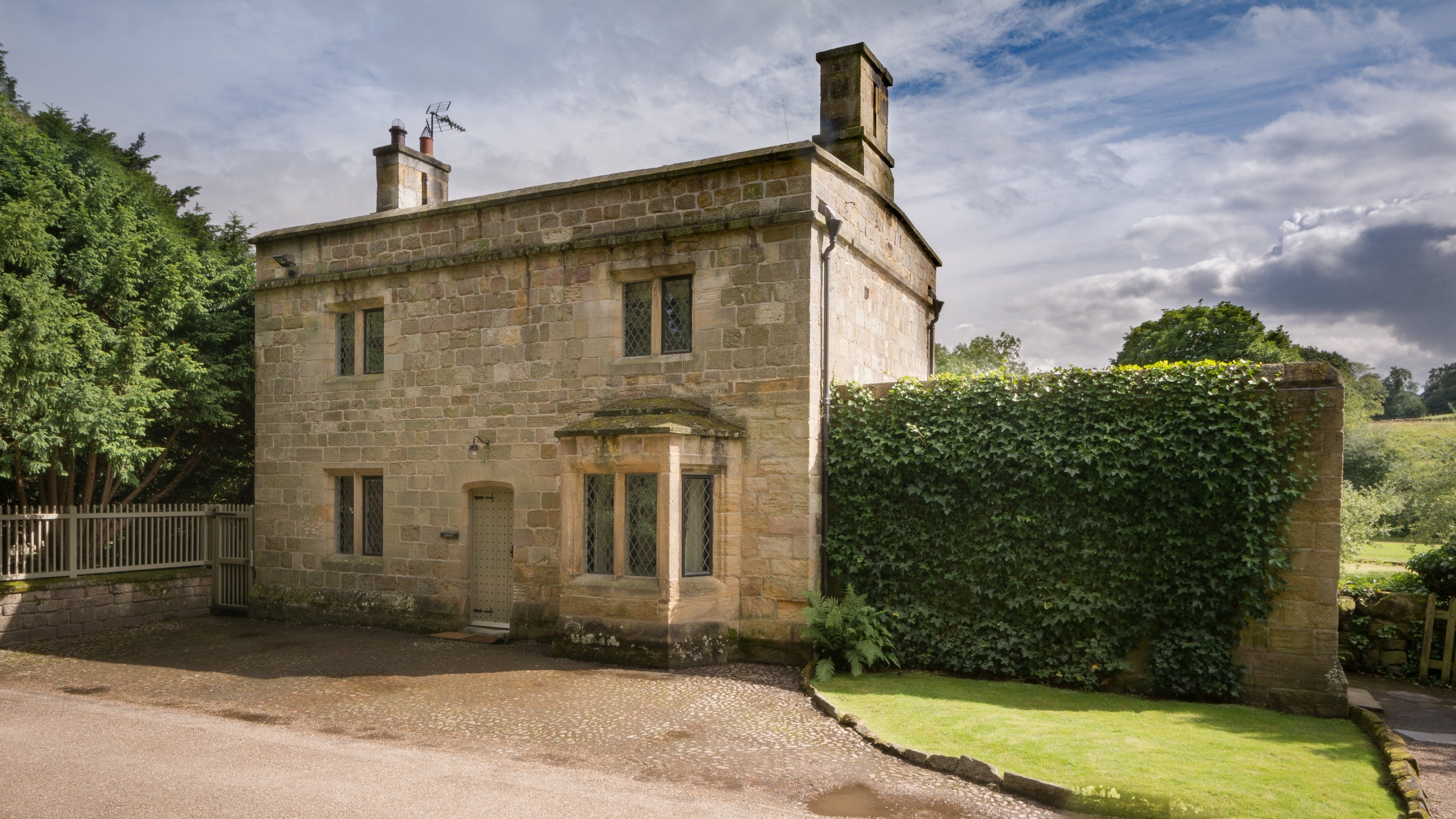 The exterior of West Gate Lodge, Fountains Abbey, Yorkshire