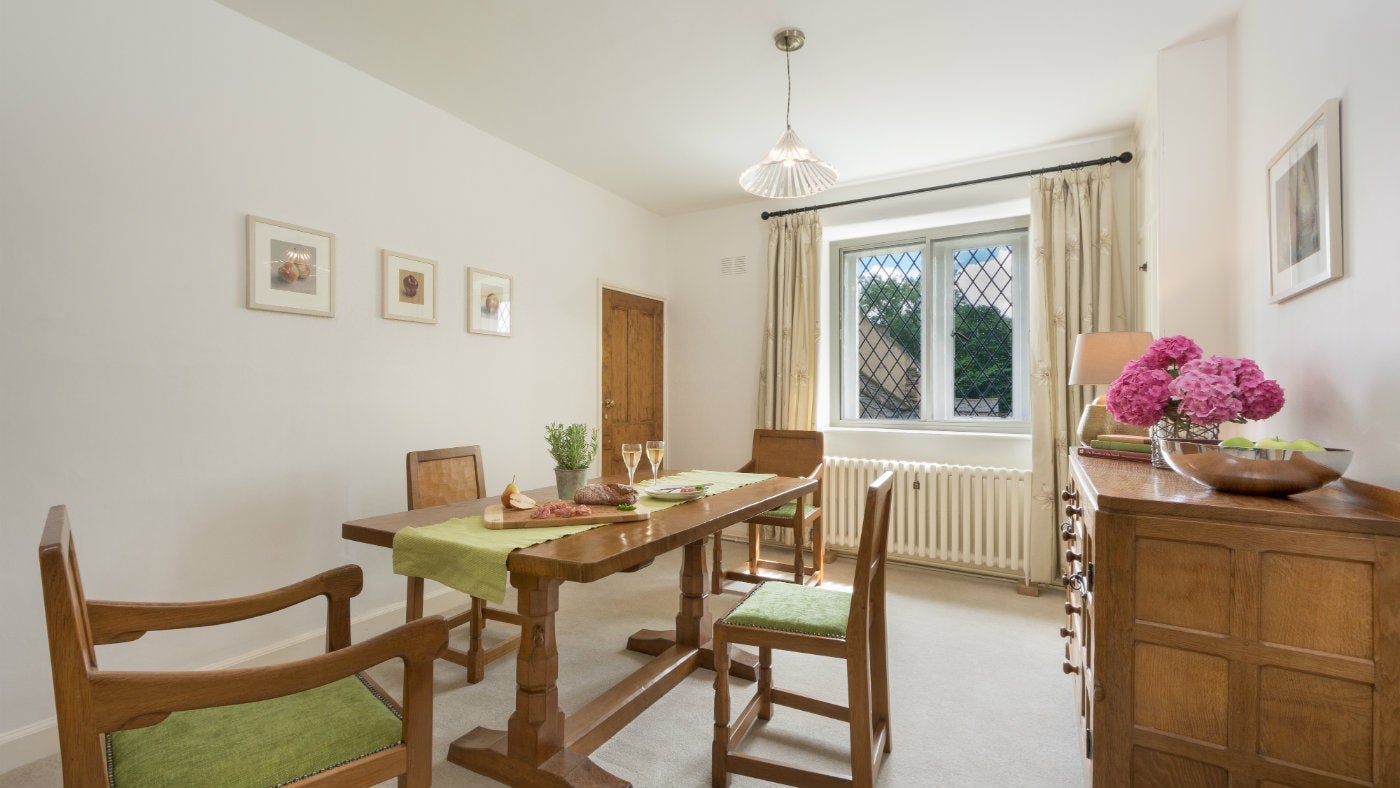 The dining room at West Gate Lodge, Fountains Abbey, Ripon, Yorkshire