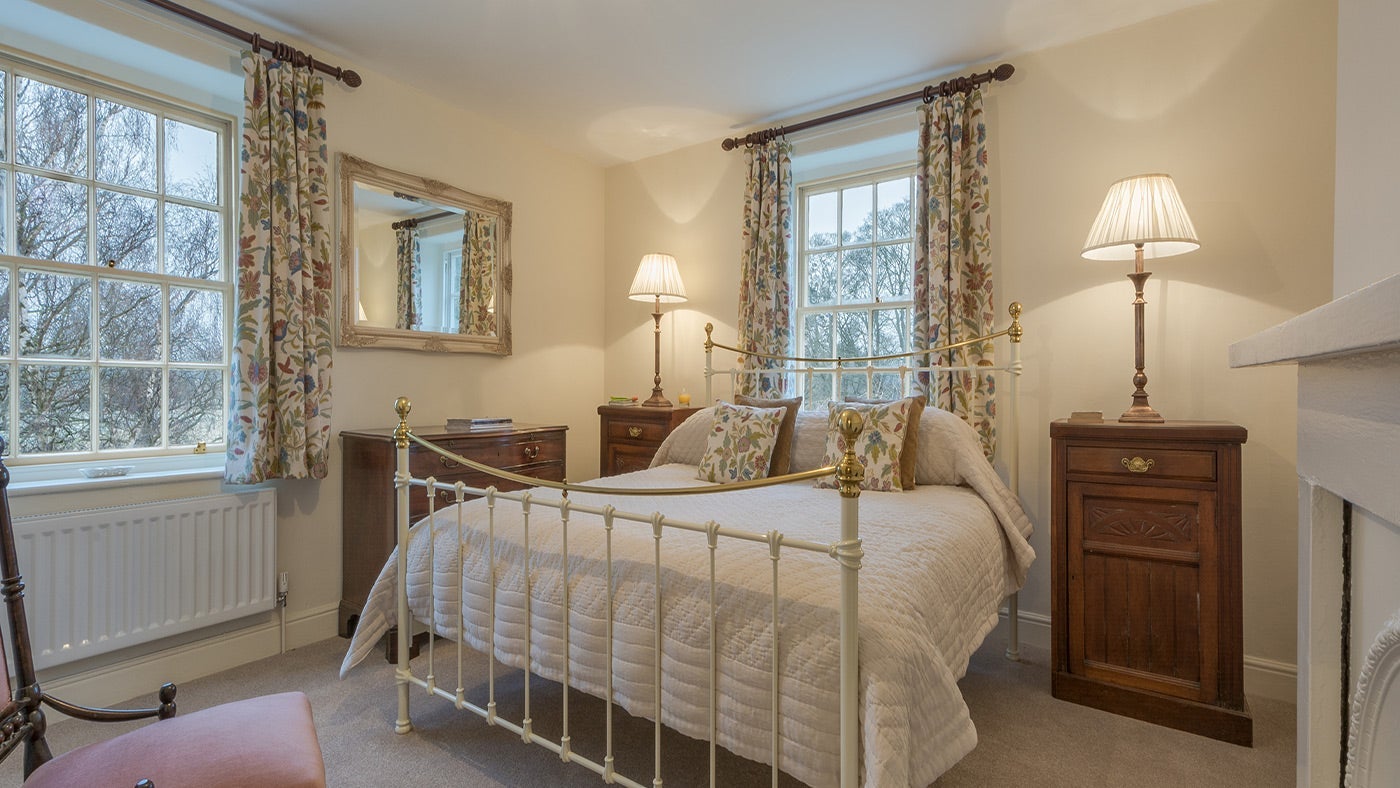 The second double bedroom at Whitefields Cottage, Ripon, Yorkshire 