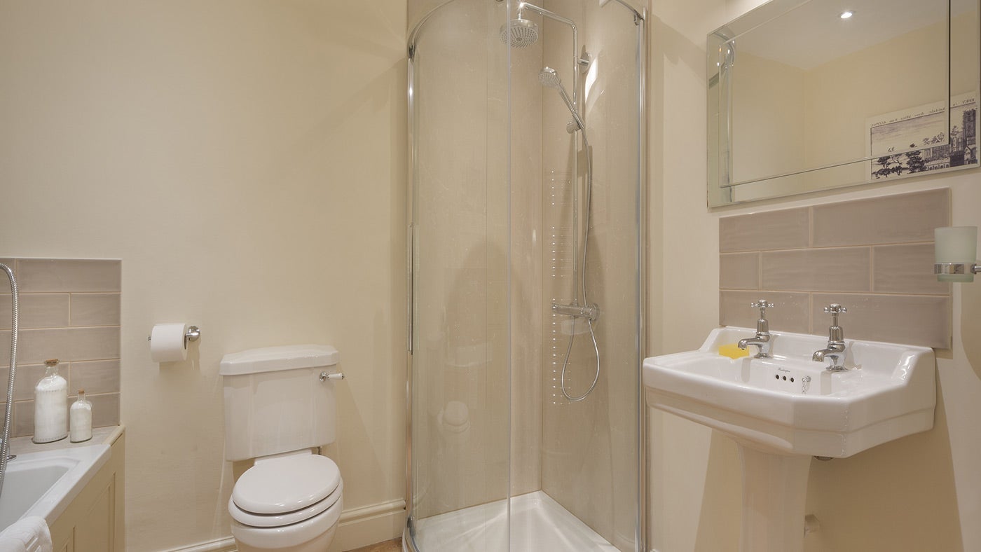 The third bedroom en-suite at Whitefields Cottage, Ripon, Yorkshire 