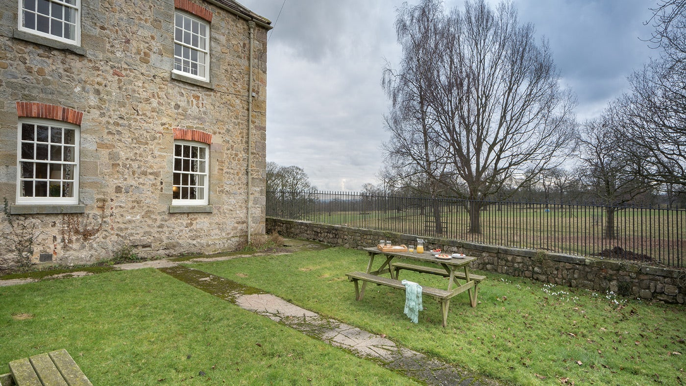 The garden at Whitefields Cottage, Ripon, Yorkshire 