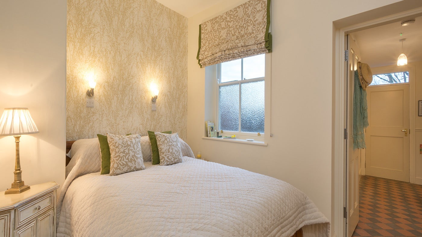 The ground floor bedroom at Whitefields Cottage, Ripon, Yorkshire 